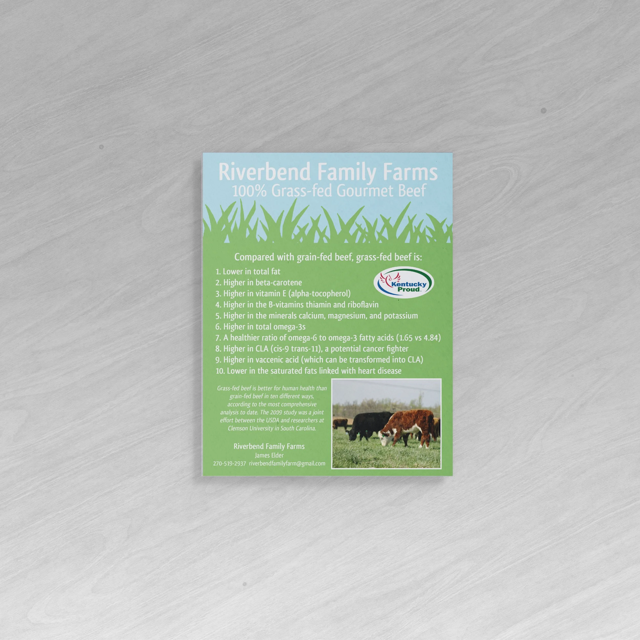 Flyer - Riverbend Family Farms Grassfed Beef