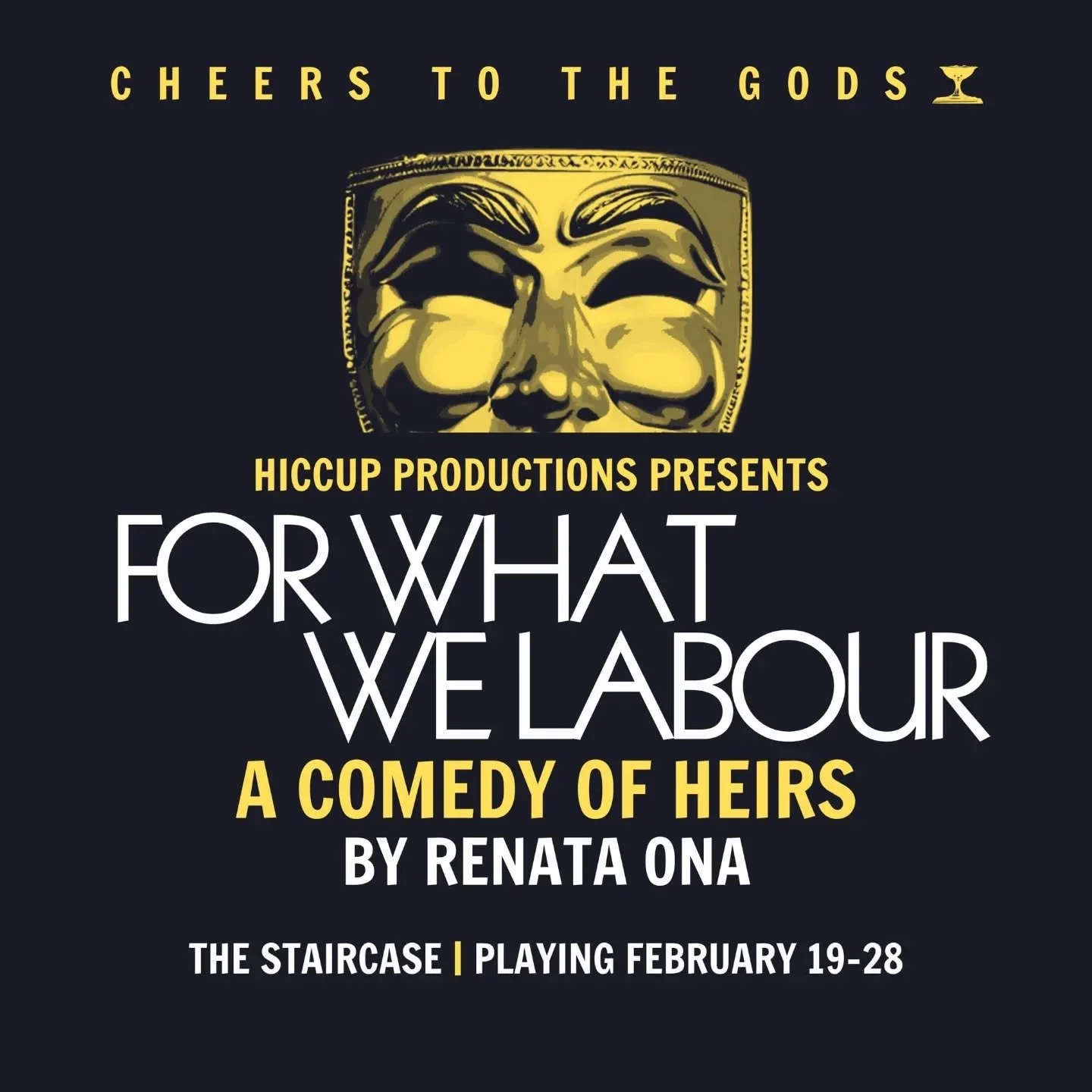 ✨ NEW PREVIEW INTERVIEW ✨

What happens when you combine mythology and farce? 

You get an enticing original work penned by Renata Ona, a Hamilton community theatre enthusiast, who is bringing her new work to The Staircase Studio Theatre this month!
