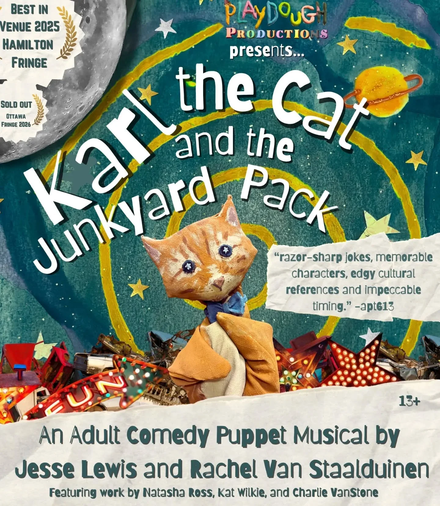 ✨ NEW REVIEW ✨ 

Playdough Productions offers a delightful and heartfelt musical comedy of discovery and self-acceptance with "Karl the Cat and the Junkyard Pack"&hellip;

👀 For my full review, please visit: www.steelcityreviews.com/hamilt