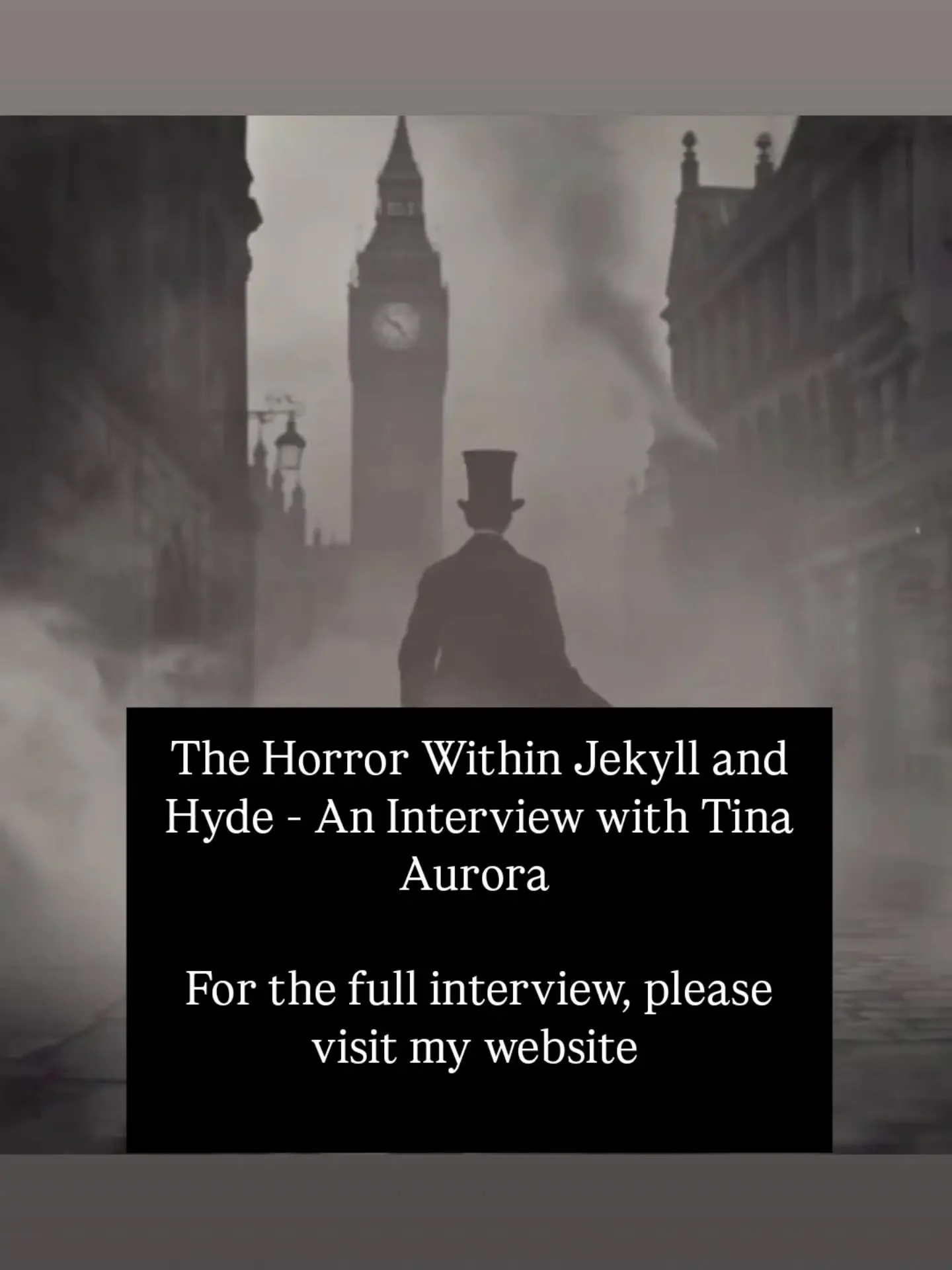 ✨ NEW PREVIEW INTERVIEW ✨

This October/November, actor Tina Aurora will be playing the role of Elizabeth in @villagetheatrewaterdown 's upcoming production of "Dr. Jekyll and Mr. Hyde."

Together, we discuss her love of the play&rsquo;s th