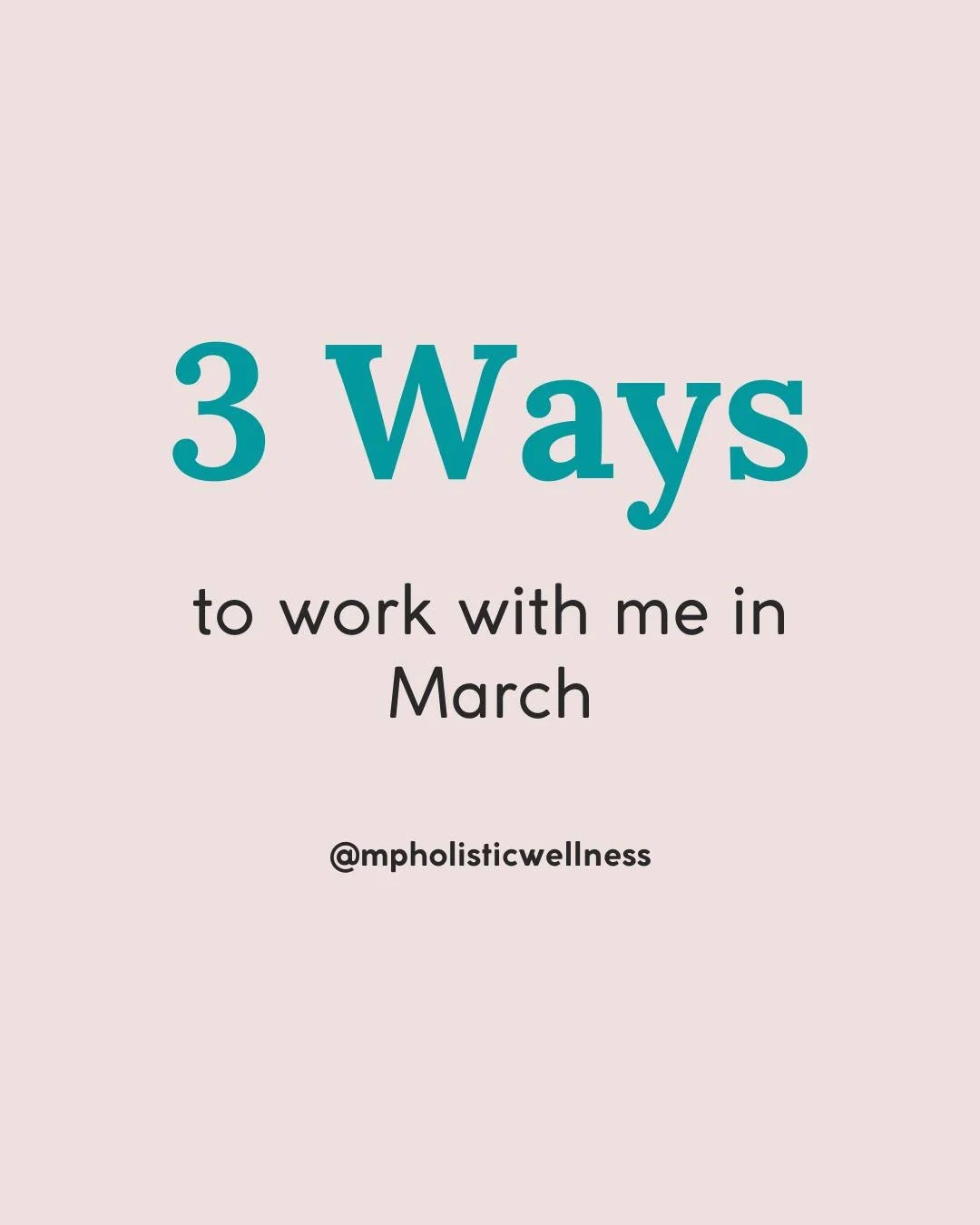 Feeling stuck in your hormones, cycle, or fertility and not sure what step to take next?

This February, here are 3️⃣ ways to work with me:

✨ Start with an Initial Hormone and Cycle Assessment if you want clarity and a plan

✨ Choose 1:1 Nutrition C
