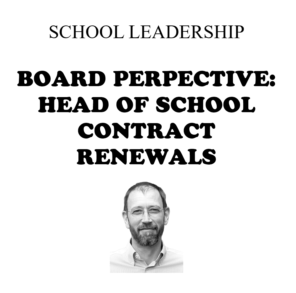 New Head of School Appointments - Discussion for Independent School Boards and Board Chairs (Copy)