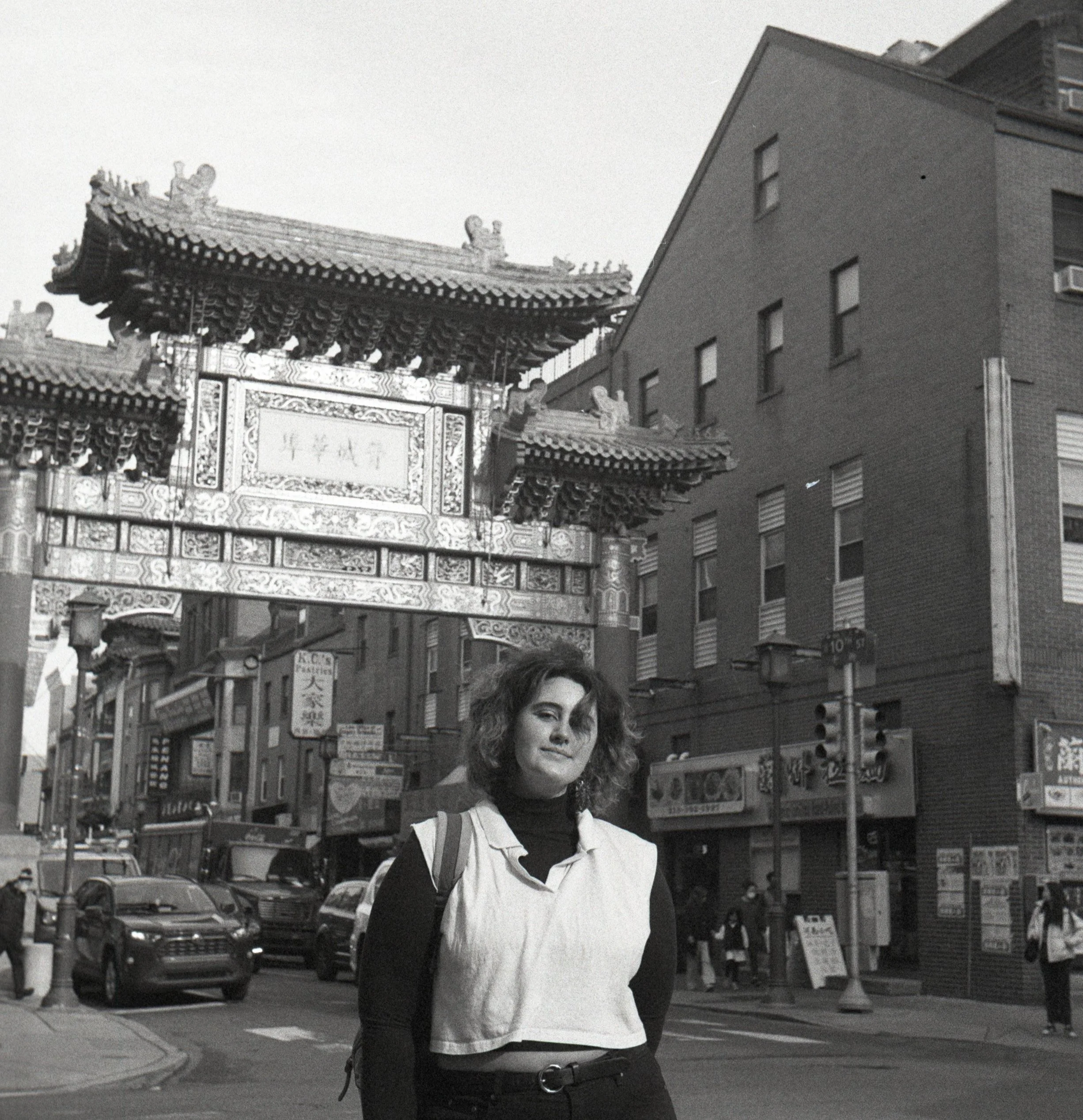  A in front of Chinatown, Philadelphia 