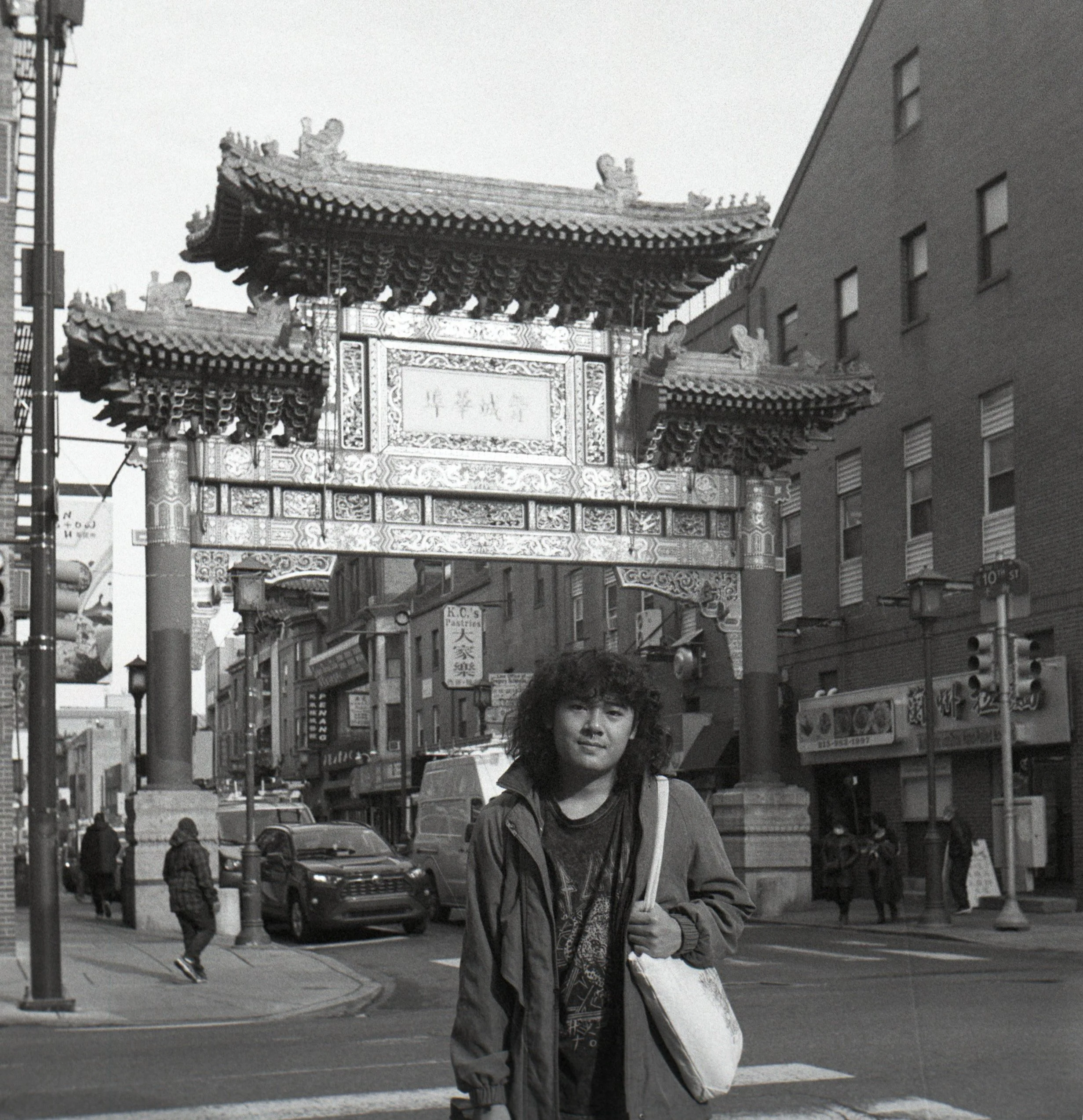  Thanh in front of Chinatown, Philadelphia 