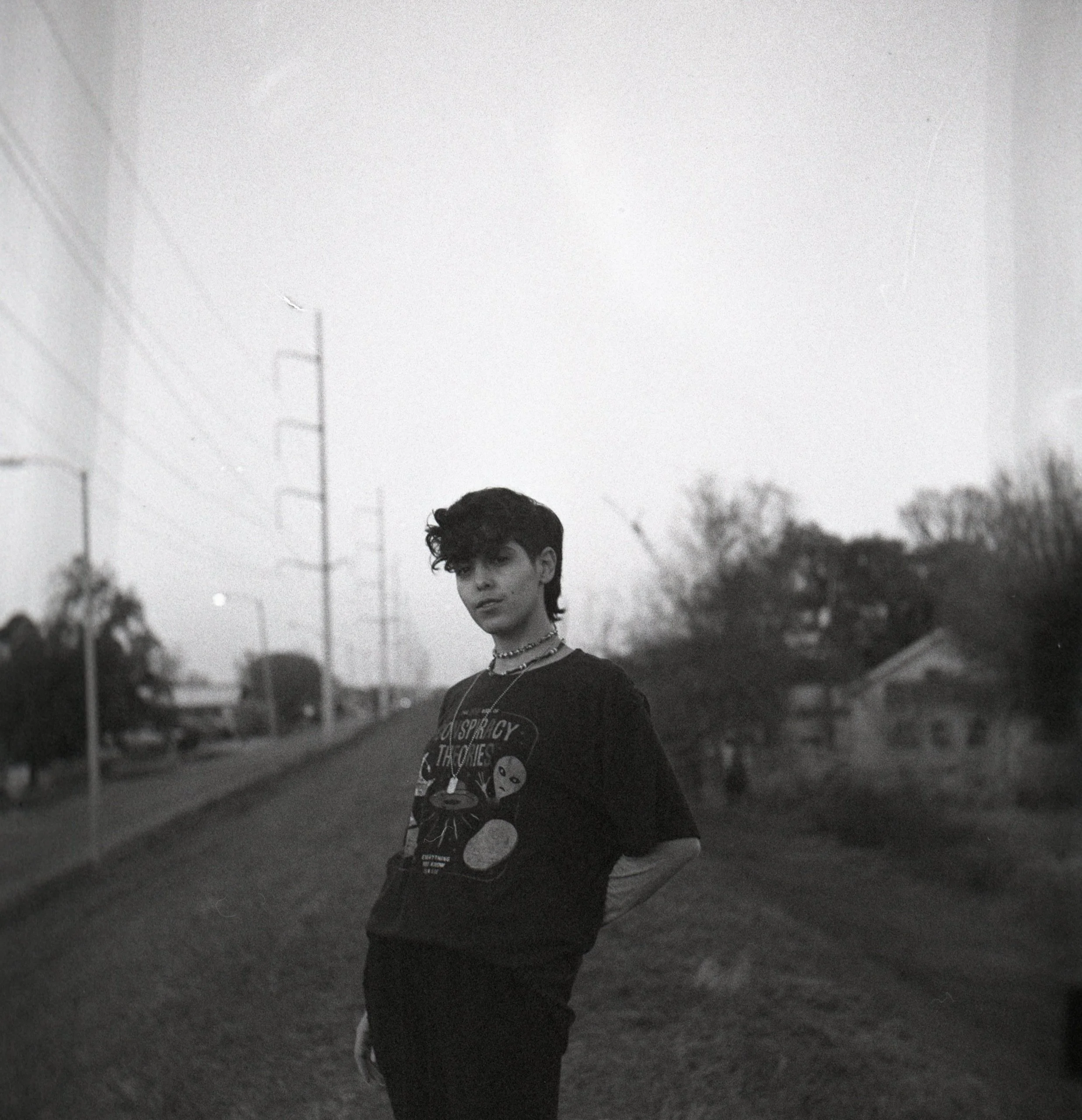  Chiara on the levee in New Orleans 