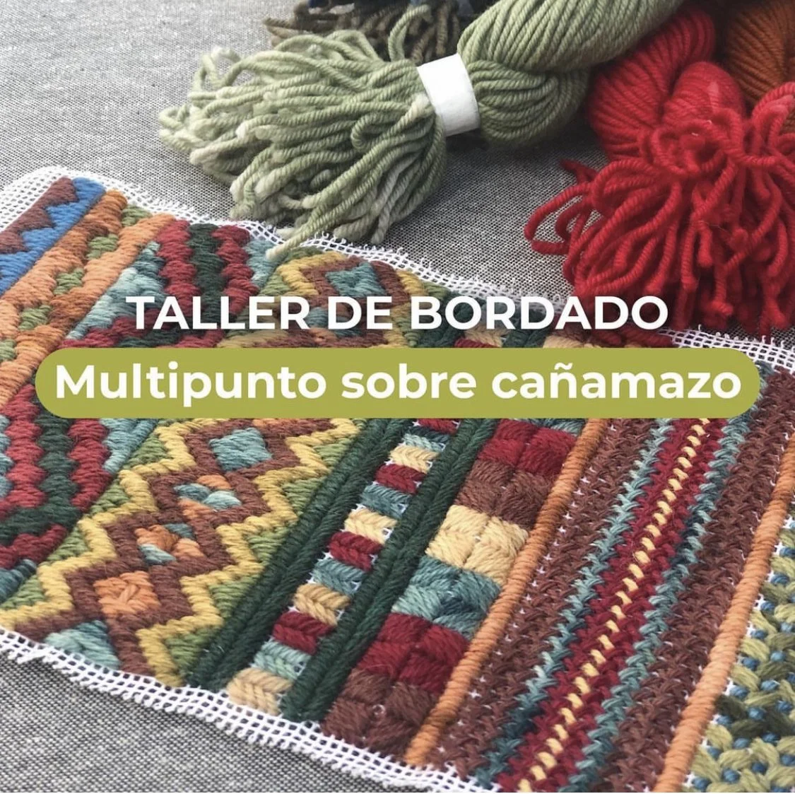 Taller de bordado.  Aprenderás distintos tipos de puntos , como variarlos y crear distintos diseños con ellos.  Varios grupos todos los martes y miércoles de 15:00 a 19:00