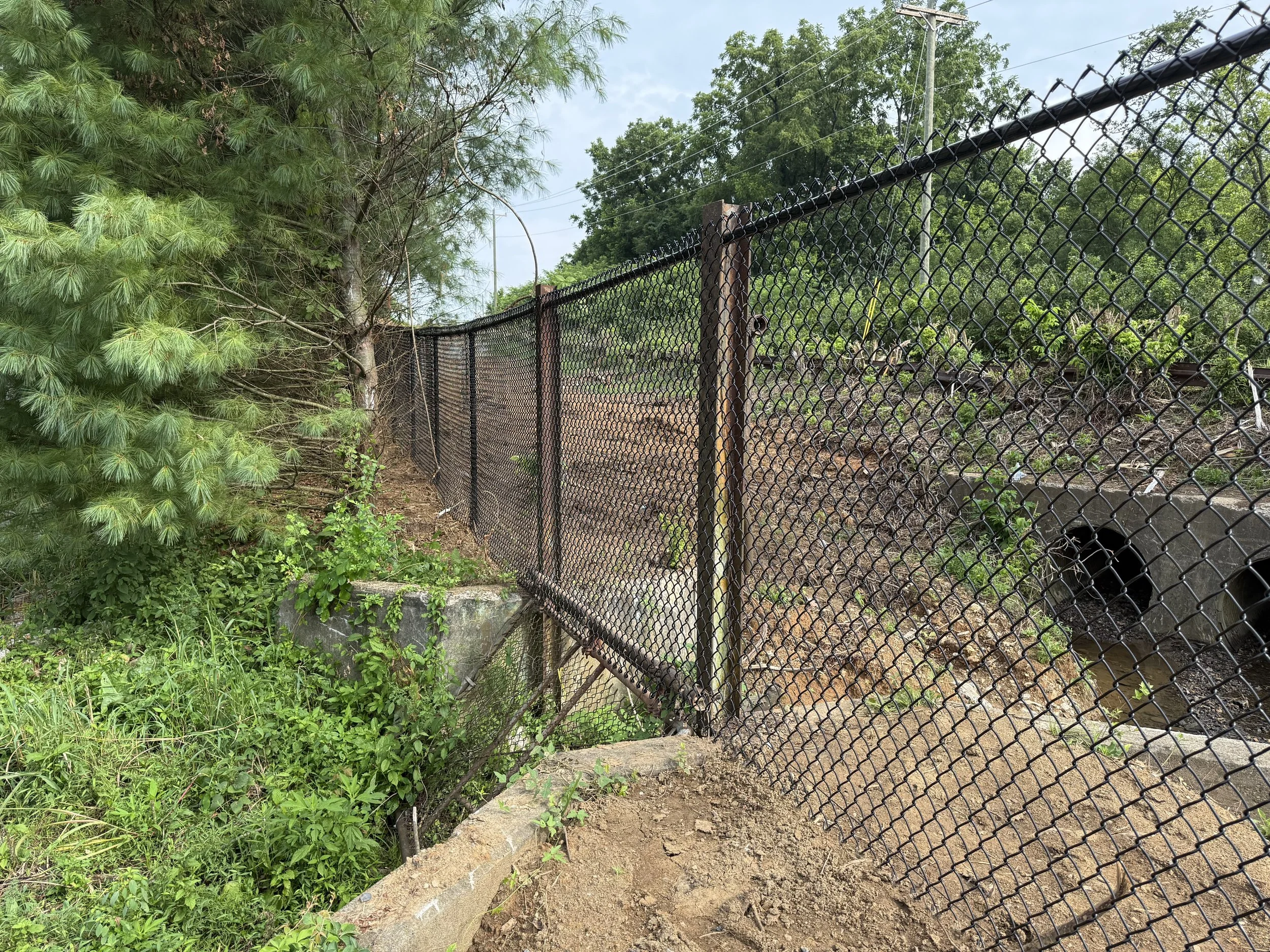 Black Vinyl Coated Chain Link Fence in Jeffersonville, IN