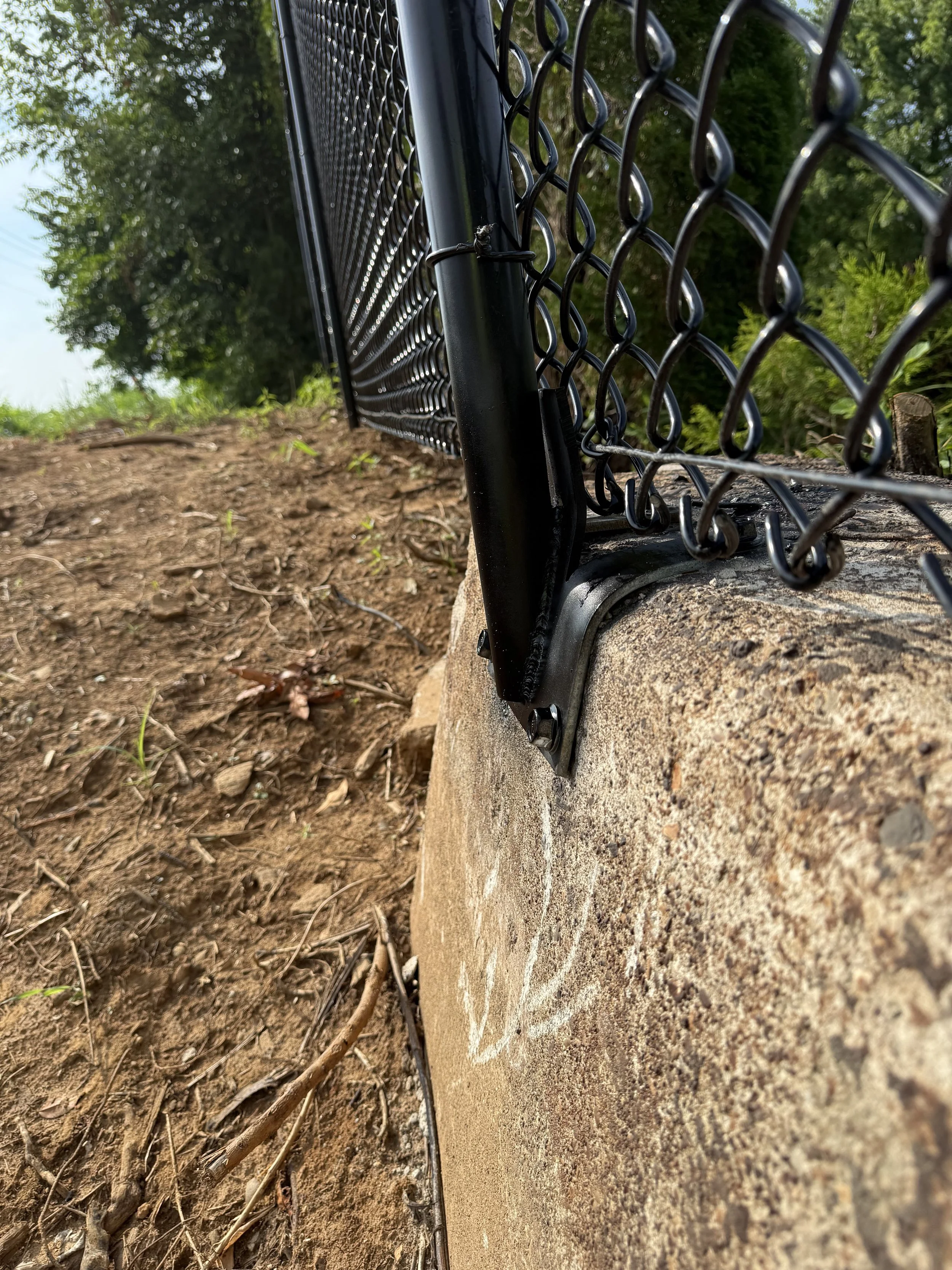 Black Vinyl Coated Chain Link Fence in Jeffersonville, IN