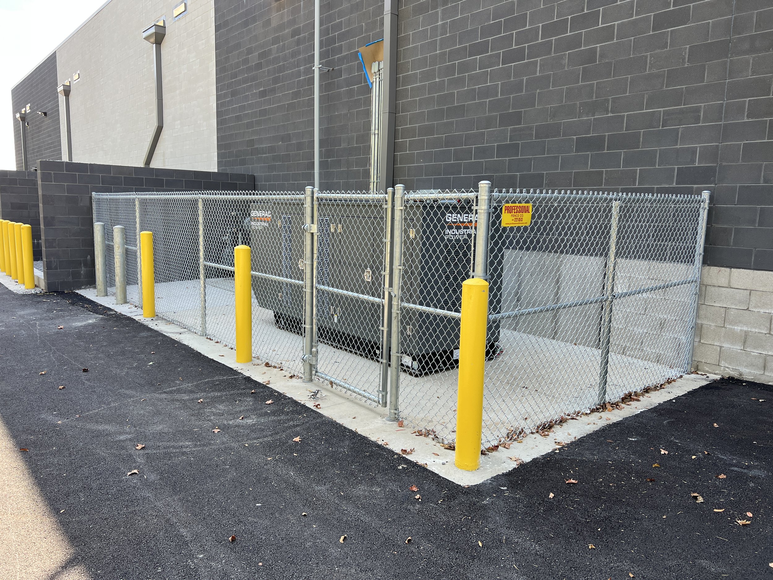 Chain Link Fence Around Generator Pad