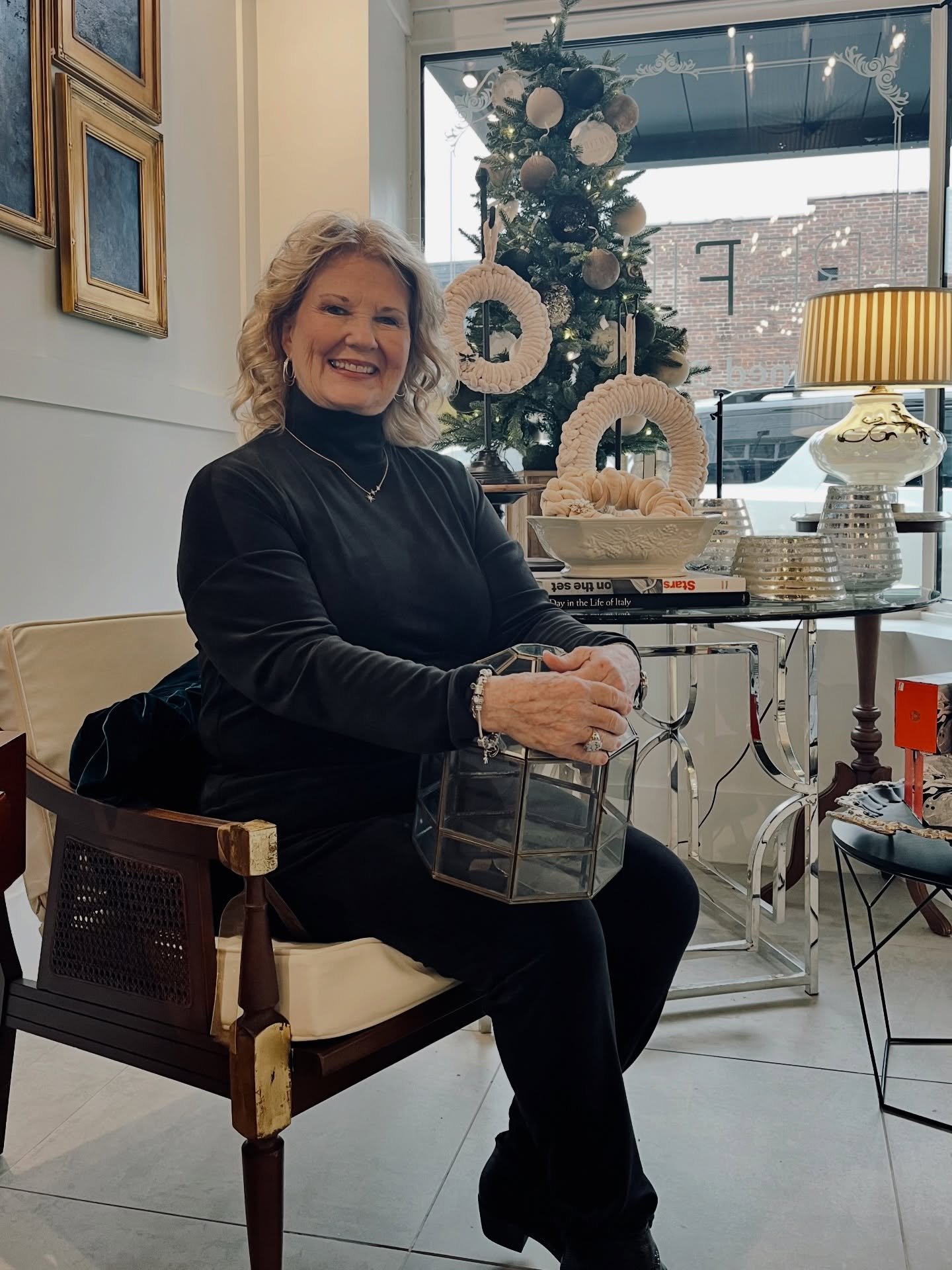 Our winner for the Black Friday raffle! 

Sandra won a beautiful terrarium! This item will look great with succulents or flameless candles and greenery for the season. So many uses!

We have a few left in the shop and they are on sale. Come get one f