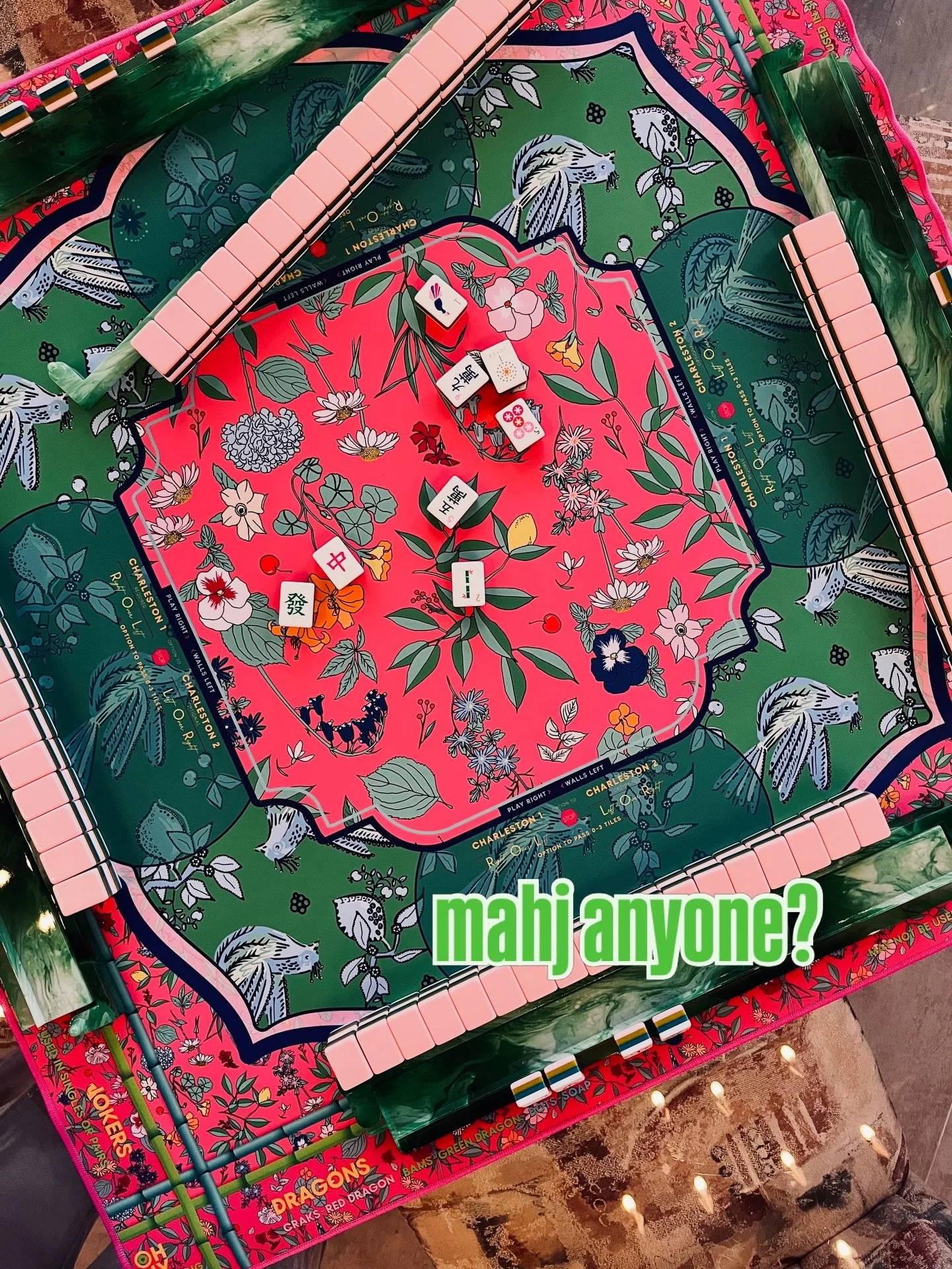 Oh My Mah Jong! @refinedtn! Come see our selection or come play. We are all set for a game! Thank you @makenzysoffbroad for coming to help me set up after a long day at your own place of business! 
#womensupportingwomen #mahjong #play