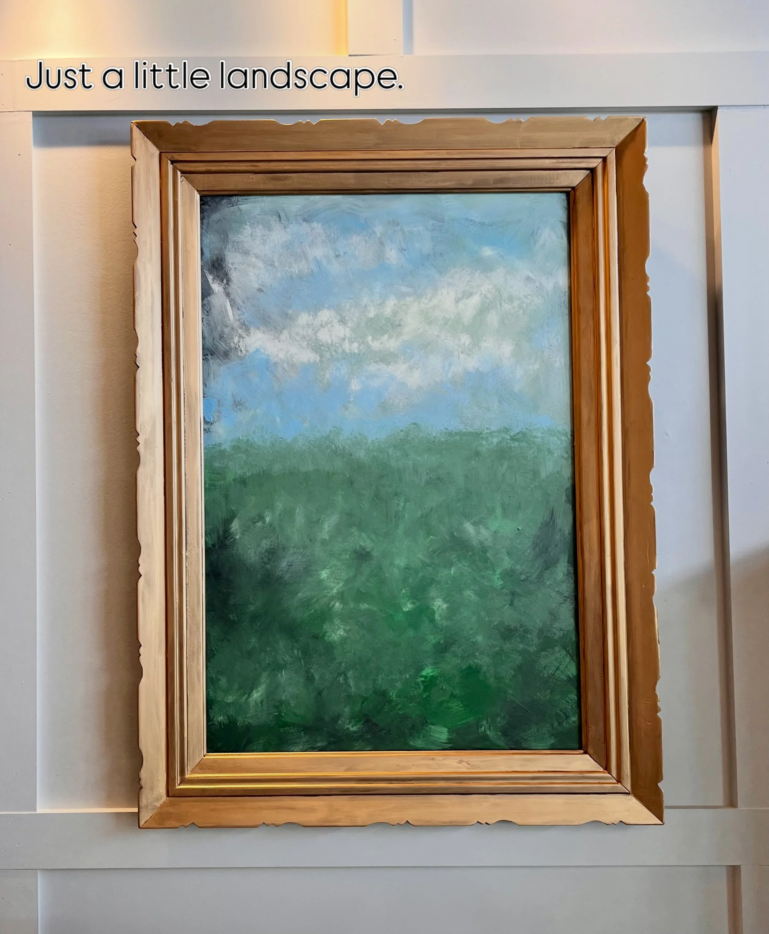 I&rsquo;m enjoying my landscape painting phase. Throwing paint on canvas is relaxing and allows me to disengage for a few moments. 

Try it! It does not have to be perfect, it just should bring you joy.

Available ✨

#landscapepaintings #wallart #ama