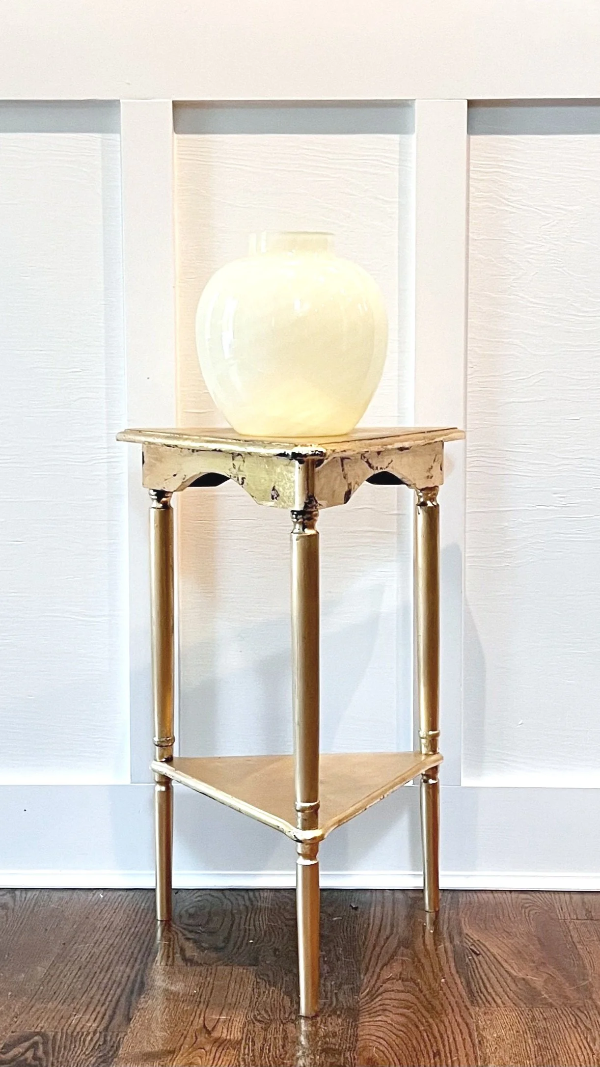 Barnabas Blatt gold leaf accent table