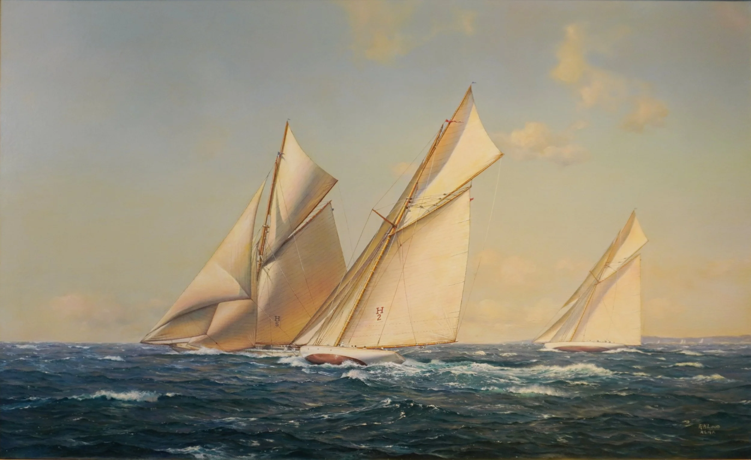 Richard Loud - Racing off Newport, 1900, NYYC 70s