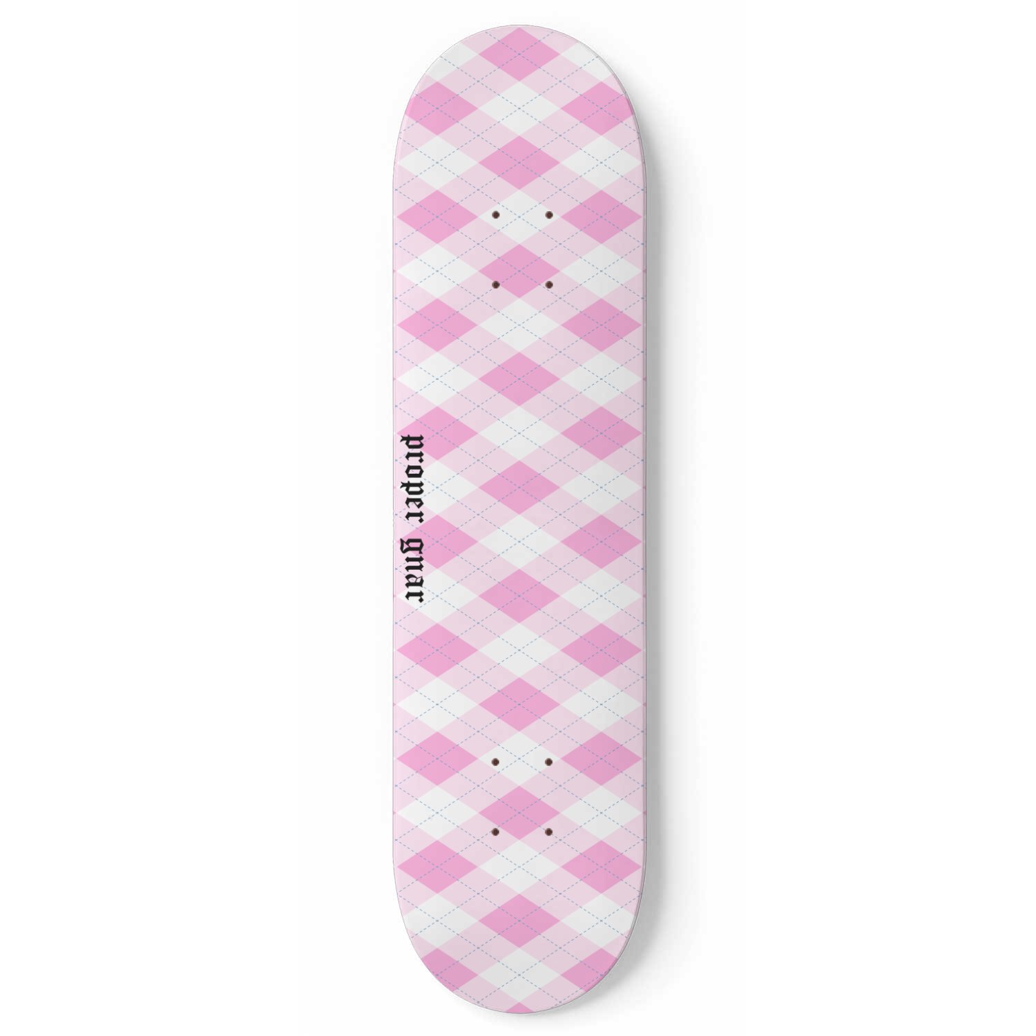 een slikken wasmiddel Argyle Skateboard Deck — Proper Gnar - women's skateboarding and streetwear