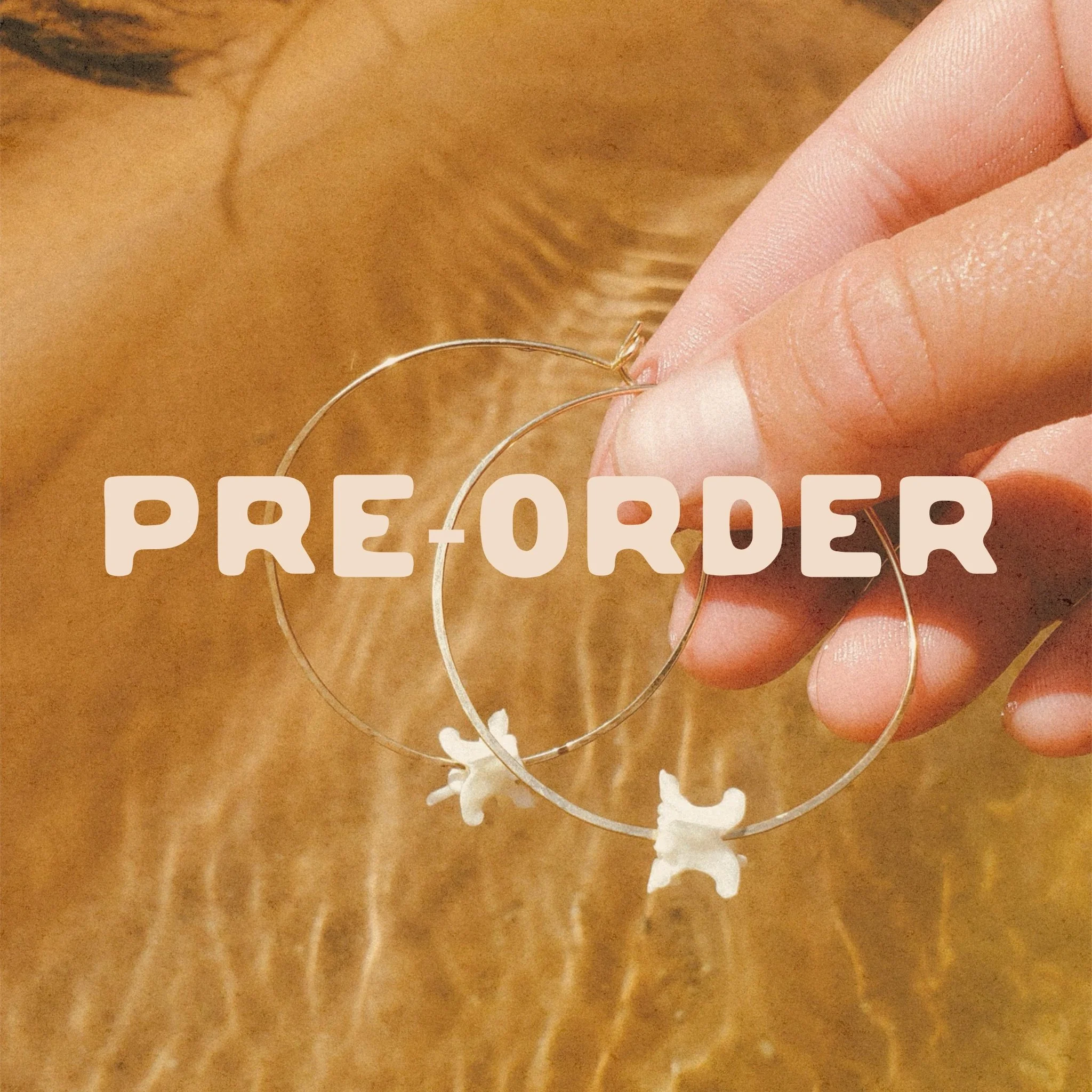 PRE-ORDER Rattlesnake Vertebrae Hoops
