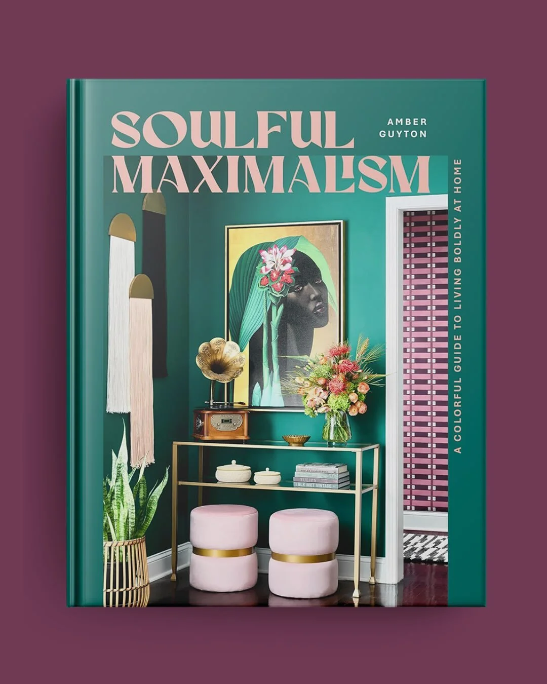 A peek inside Soulful Maximalism: A Colorful Guide to Living Boldly at Home by Amber Guyton, designed by our very own Emily Austin for Quarto Publishing.

From the expressive typography and vibrant color palette to the playful patterns woven througho