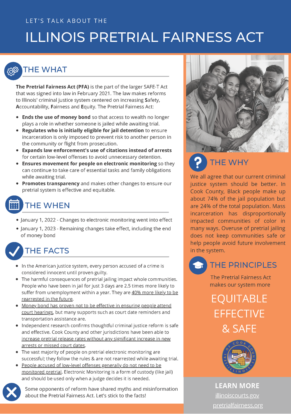 Pretrial Fairness Act Fact Sheet — Community Renewal Society