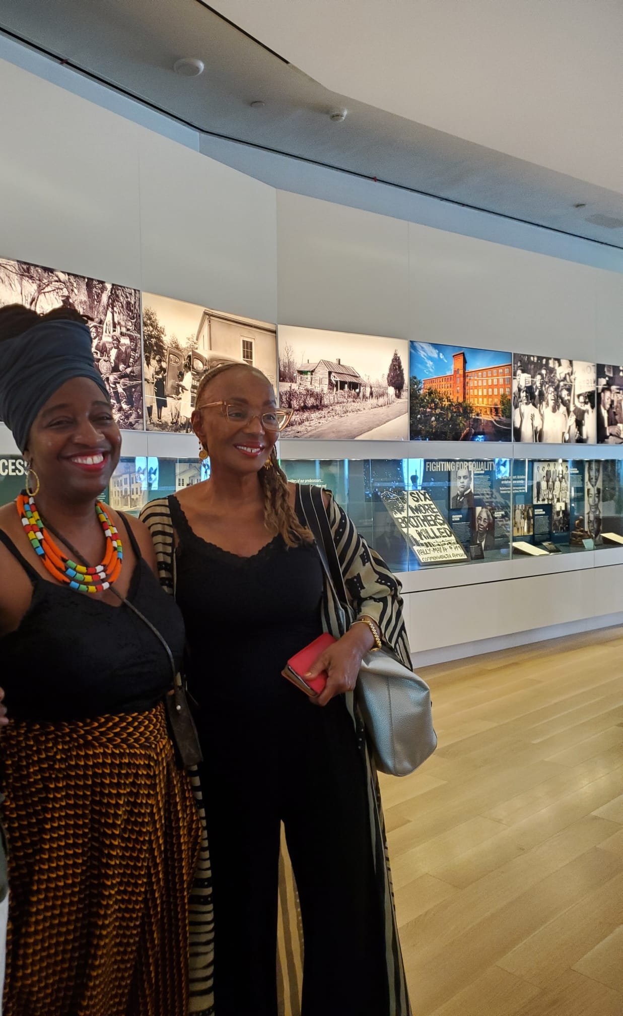 With Susan Taylor, former Editor of Essence magazine, at opening of the IAAM Museum. She is one of the many who traveled to the opening. 