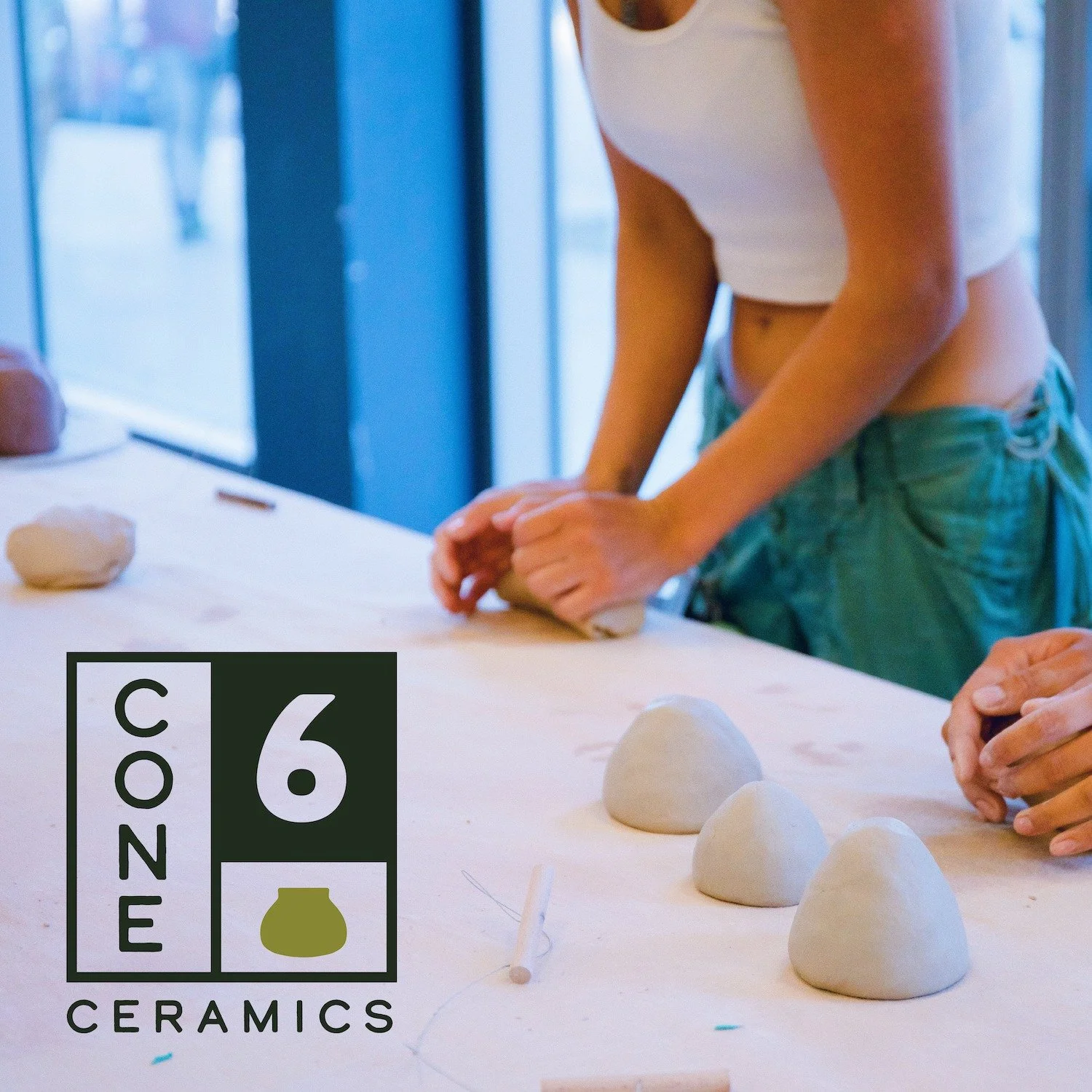 Cone 6 Ceramics, a San Diego studio known for its guided pottery classes, workshops, and community events approached us with a vision: to create a brand identity that truly embodies their mission of fostering creativity, connection, and healing throu