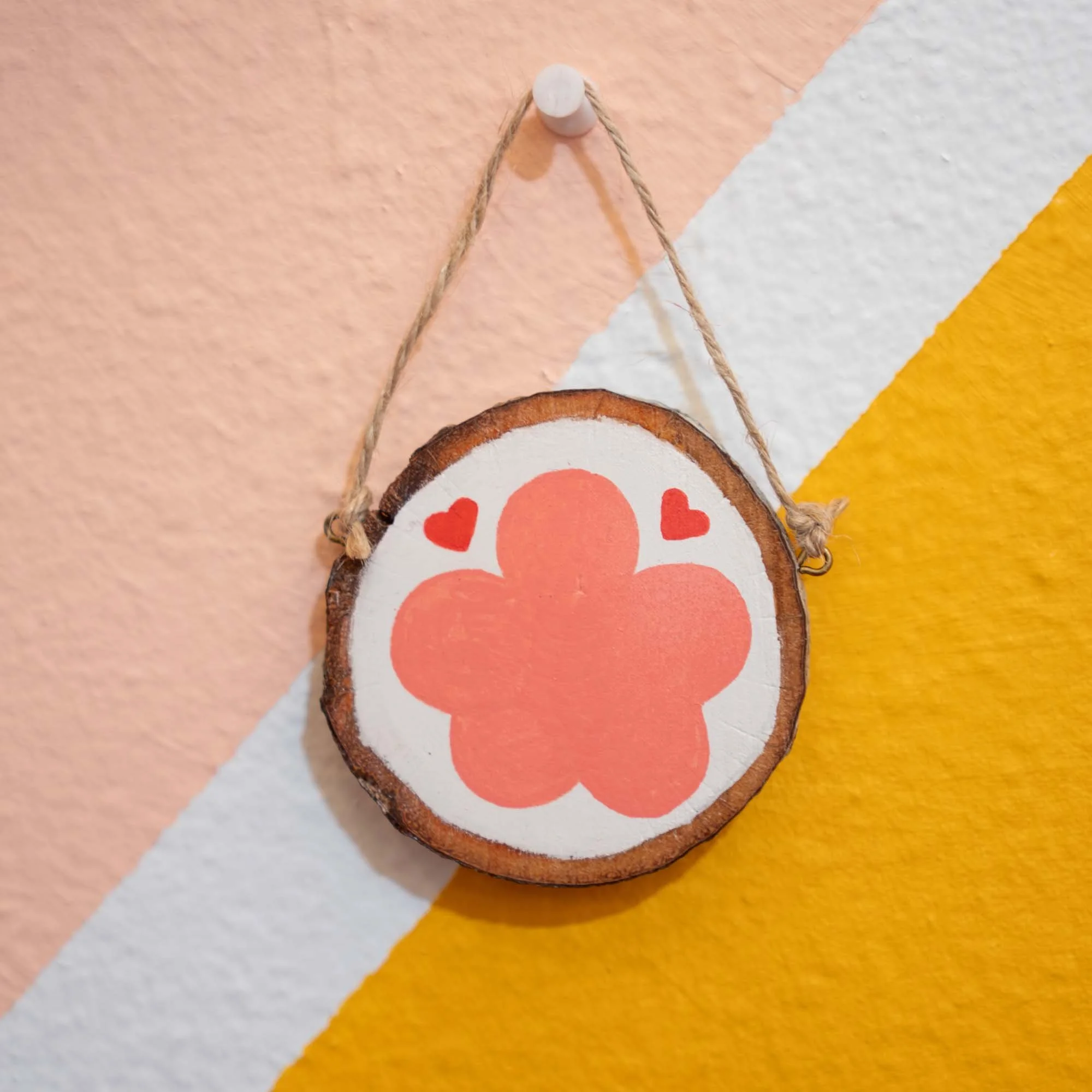 Painted Wood Slice