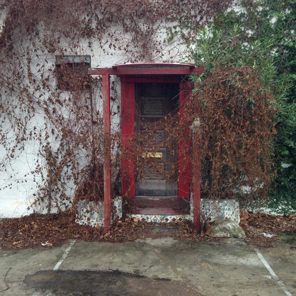 Overgrown doorway
