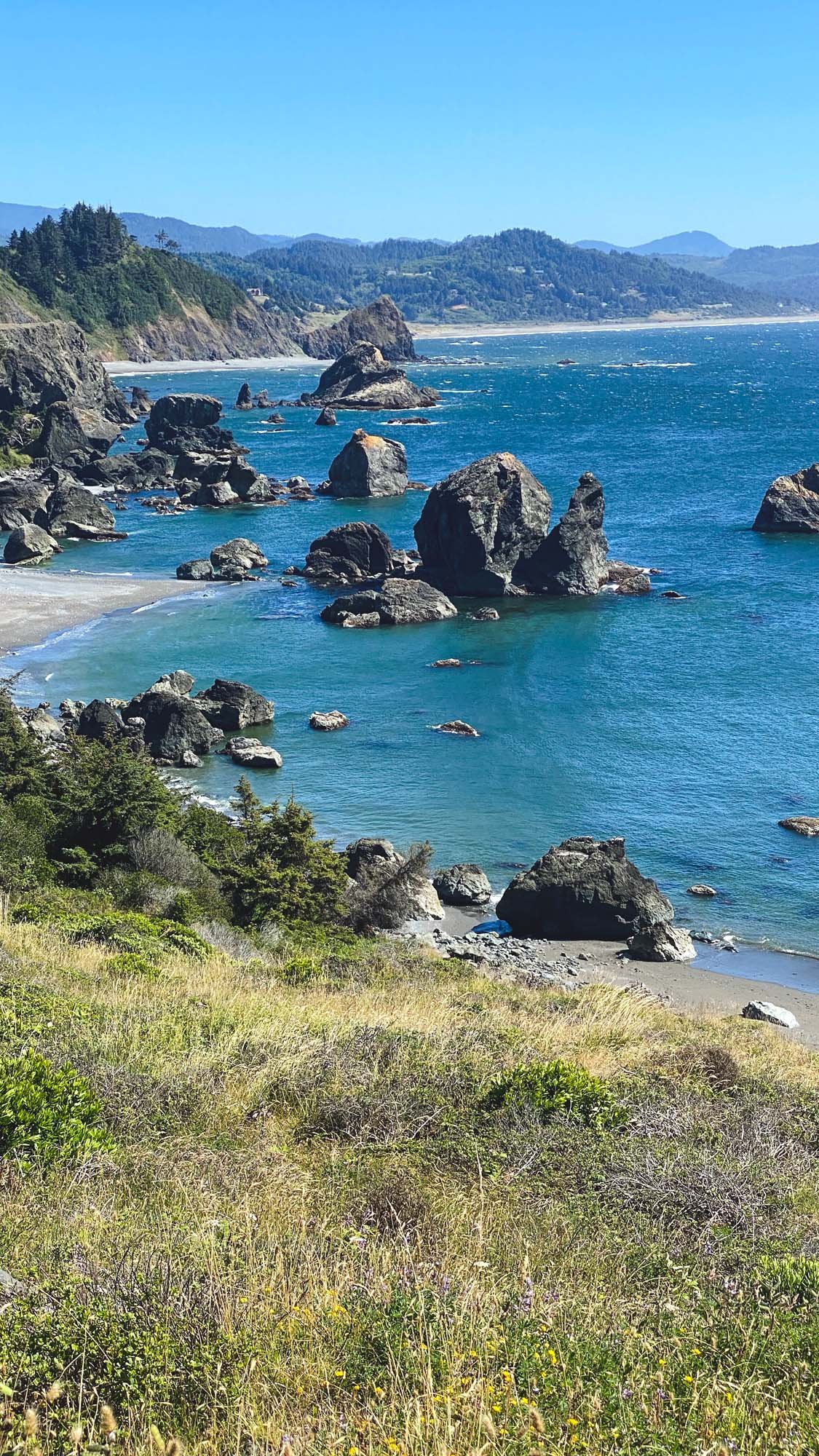 View below from Sisters Rock, Port Orford, OR