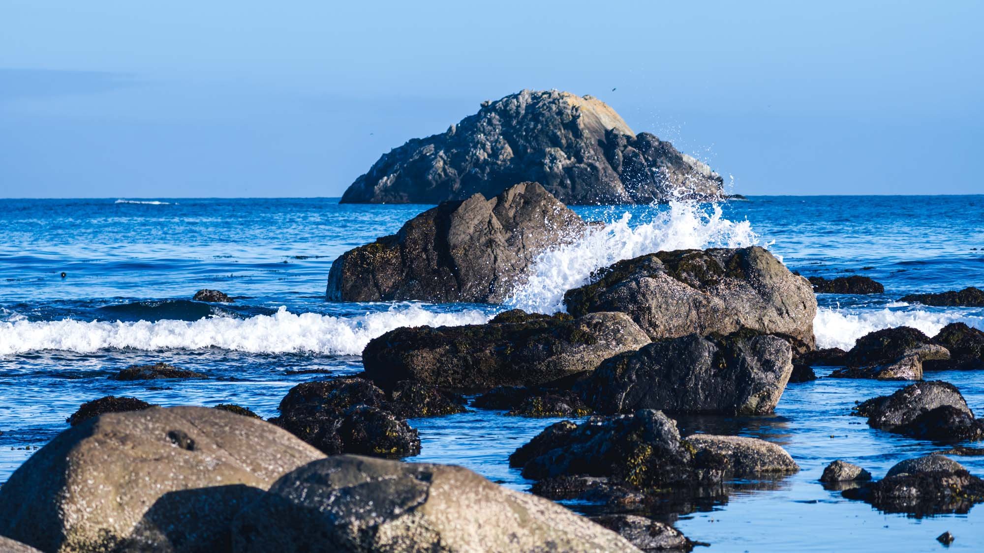 Beach at Battery Point Lighthouse, Crescent City, CA