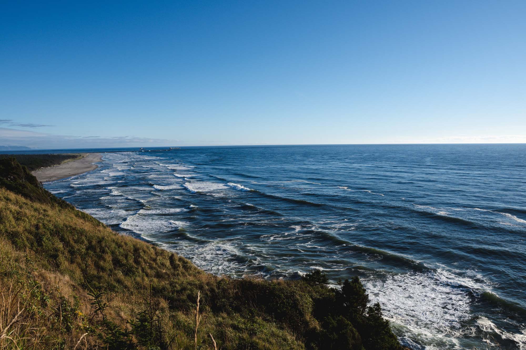 View of ocean near North Head Lighthouse, WA