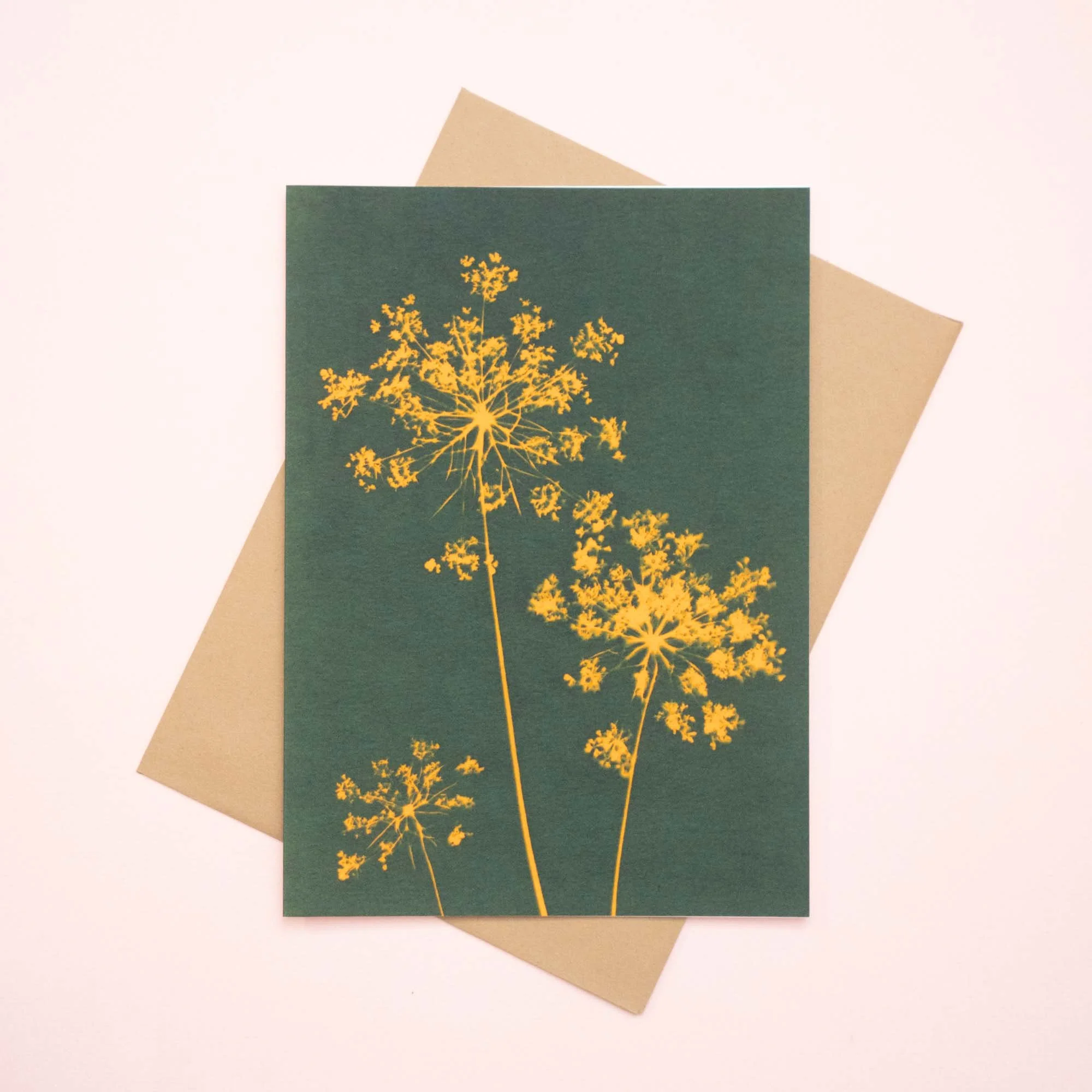 Cyanotype notecard and envelope