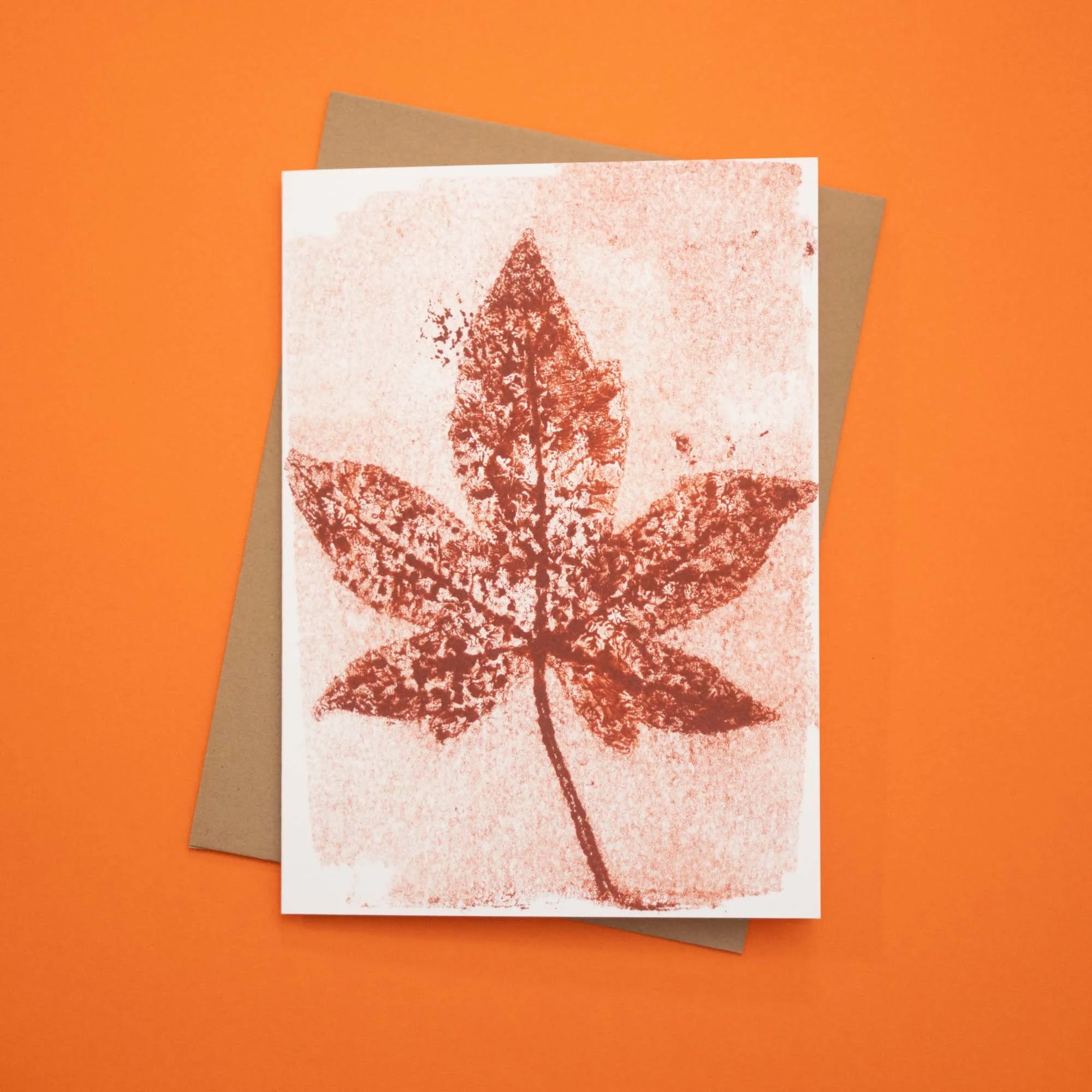 Monoprint Notecard (O)