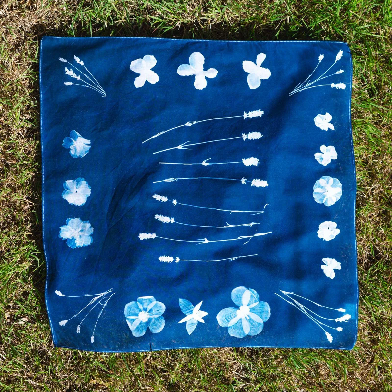 Cyanotype bandana