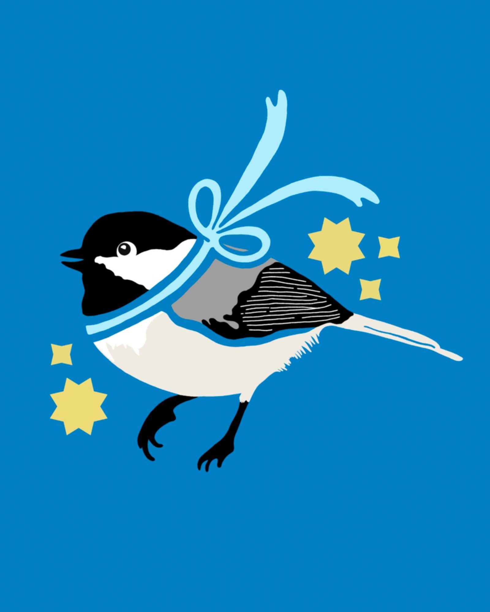 Chickadee Illustration