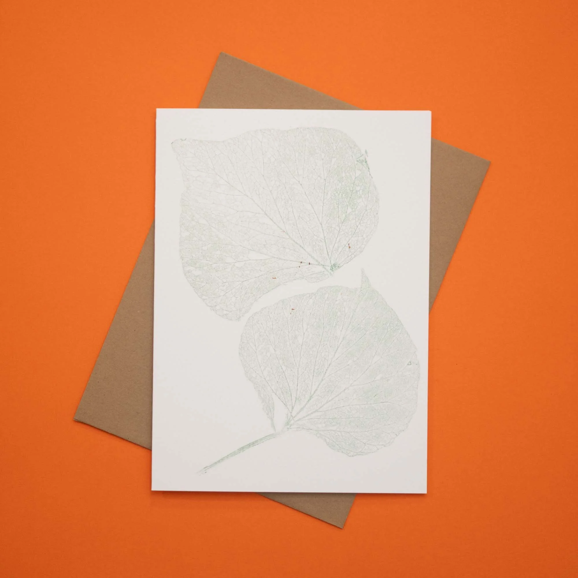 Monoprint notecard and envelope