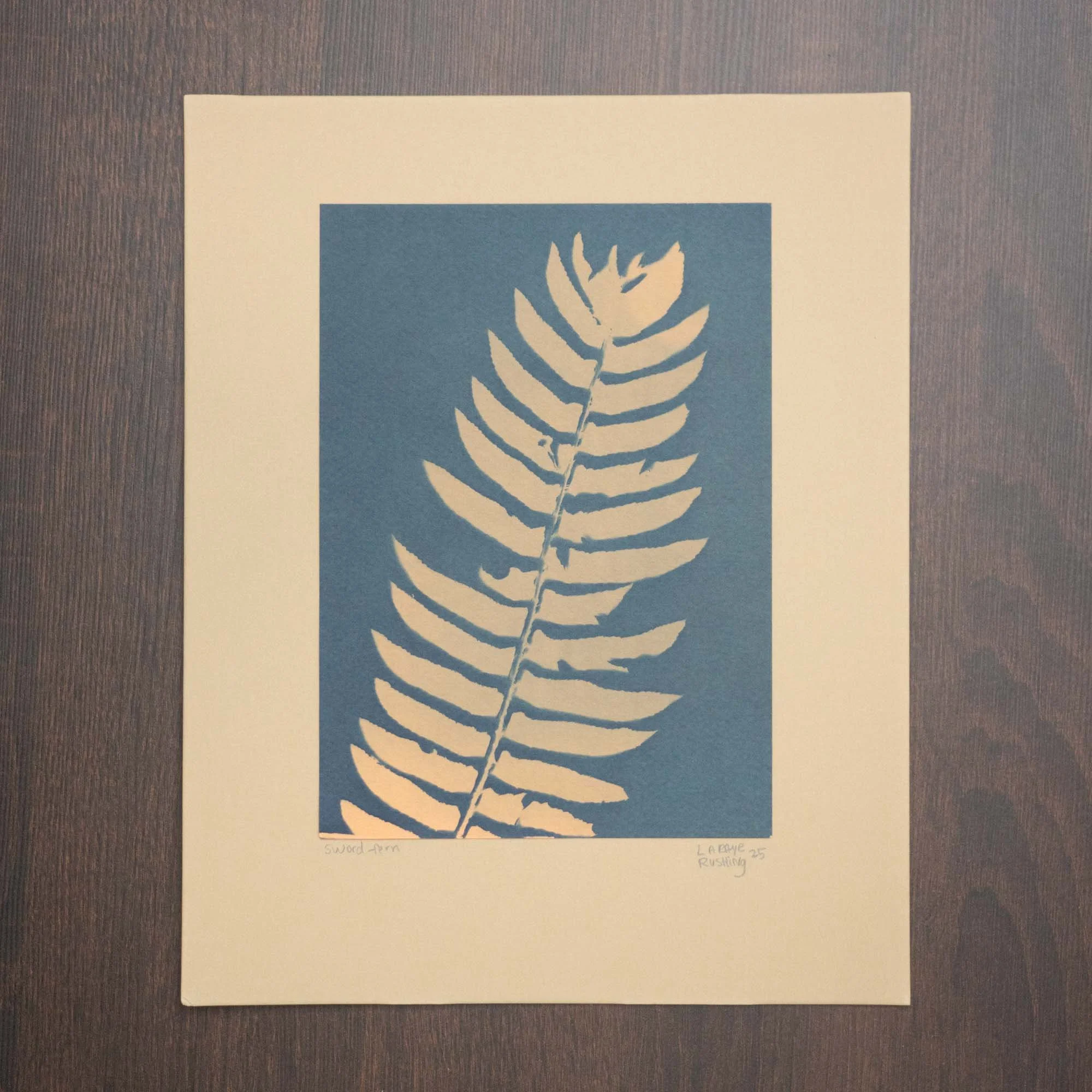 Botanical Cyanotype (25B15) (Original)