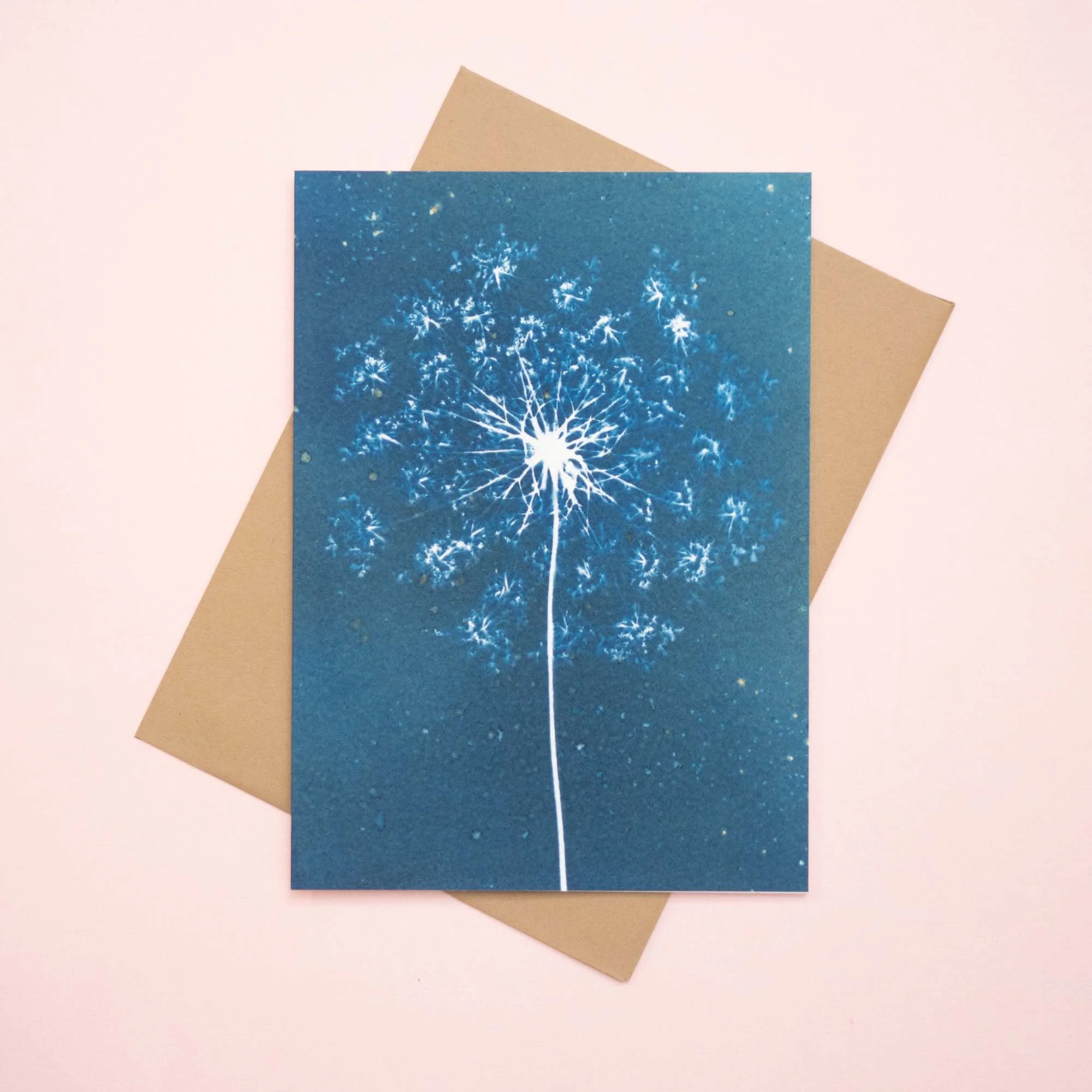 Cyanotype notecard and envelope