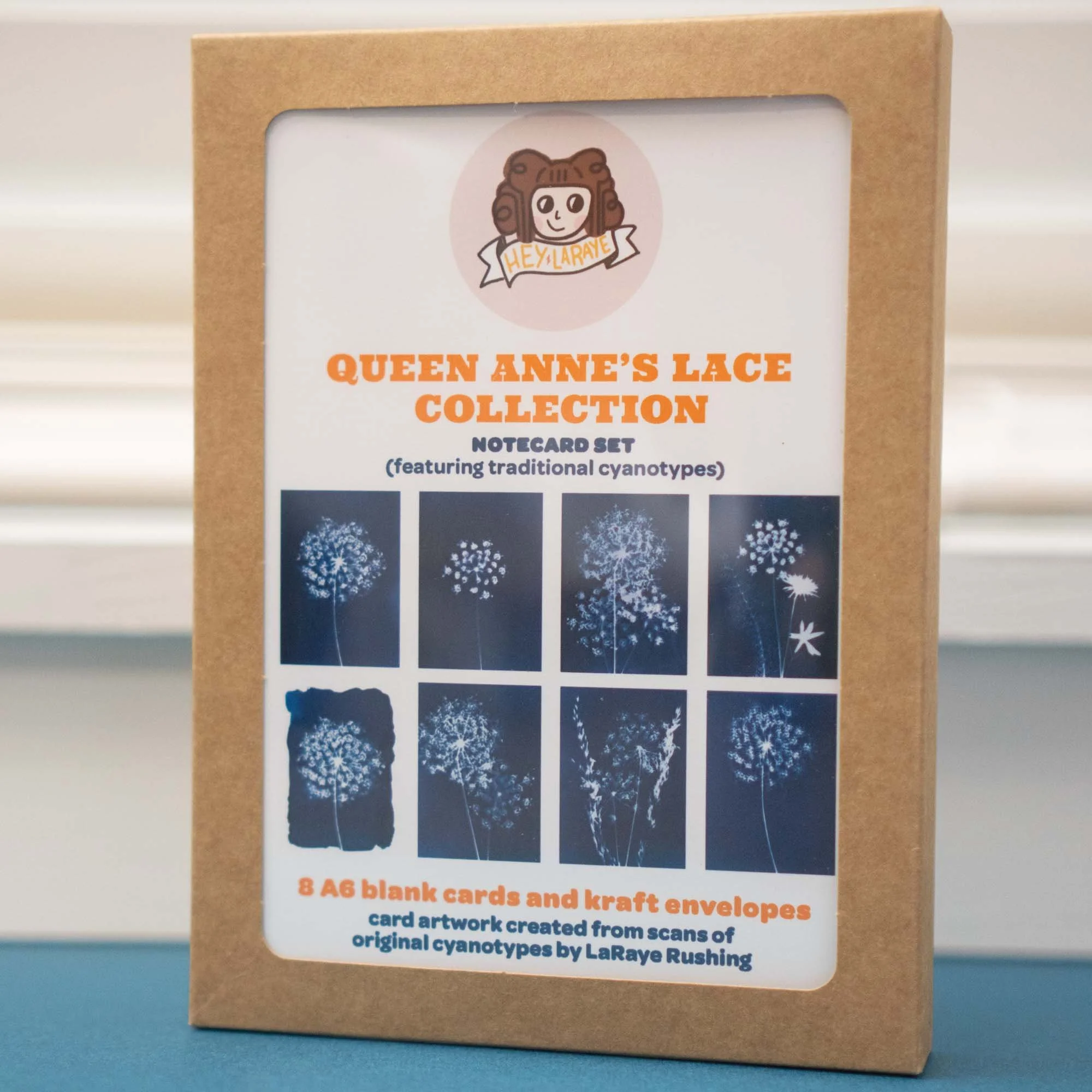 Queen Anne's Lace Collection Cyanotype Notecard Set