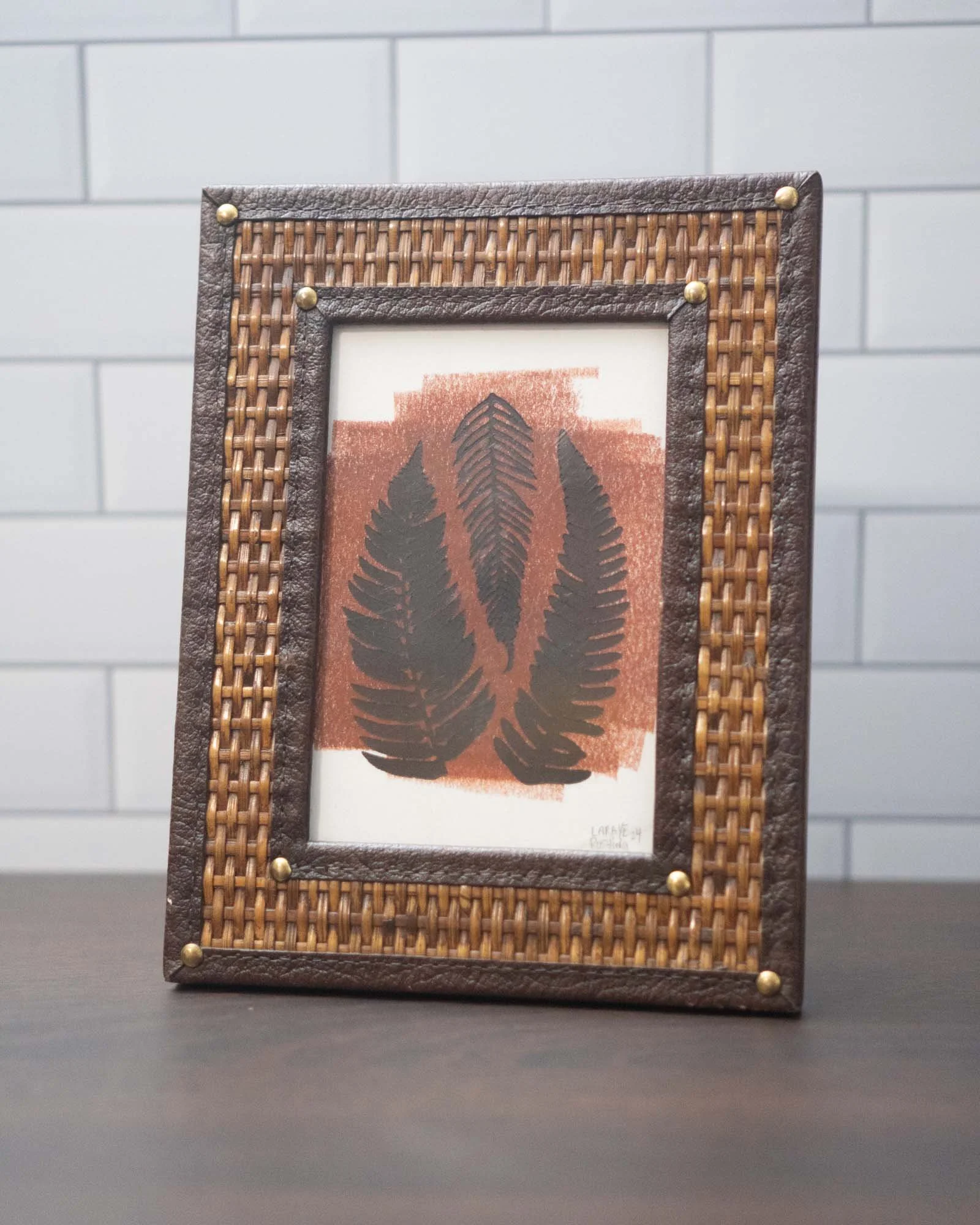 Thrifted Framed Original Letterpress