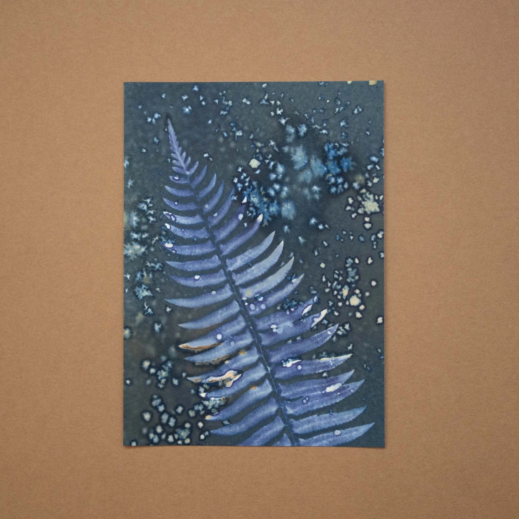 Swordfern Wet Cyanotype