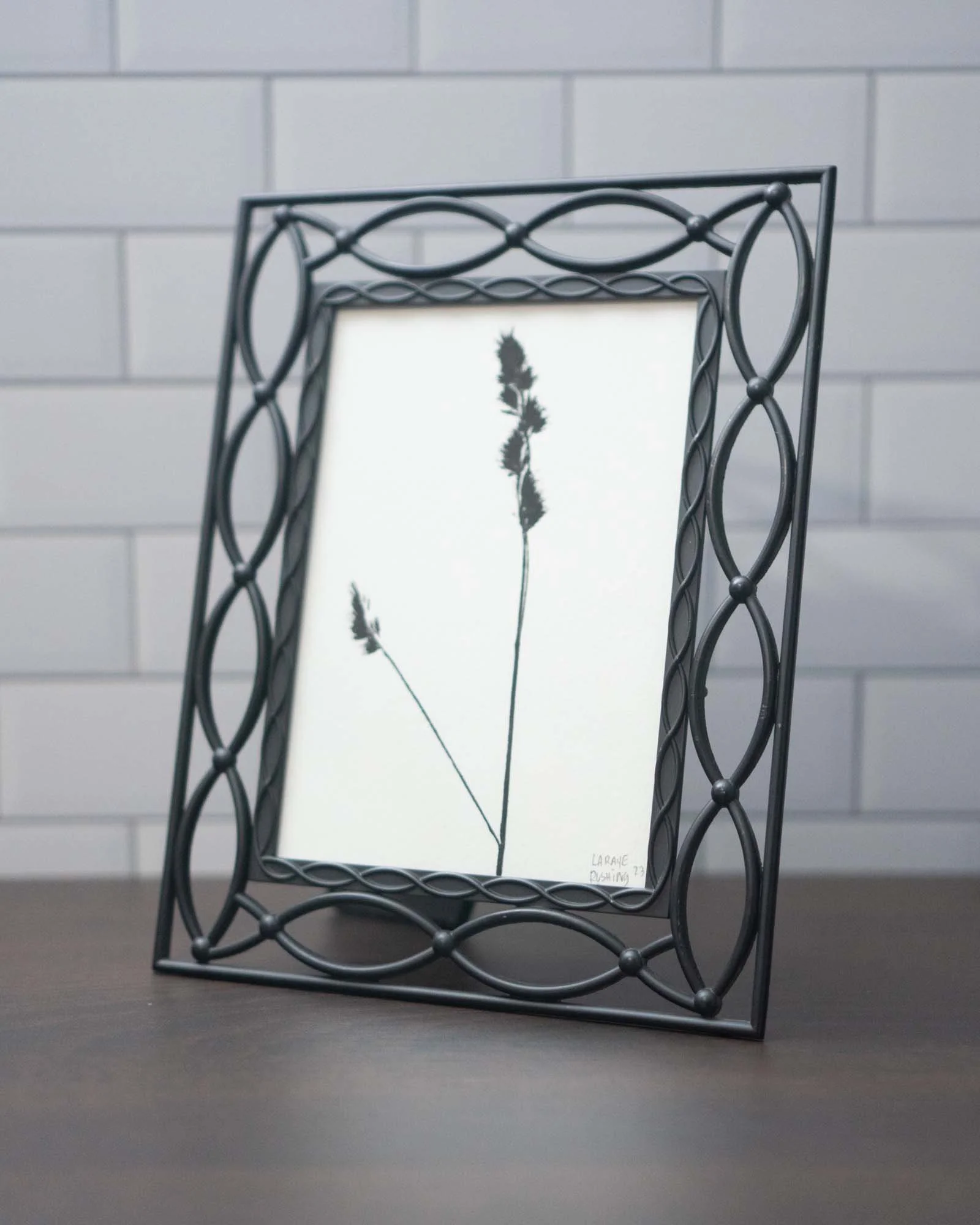 Thrifted Framed Original (Ink Monoprint)