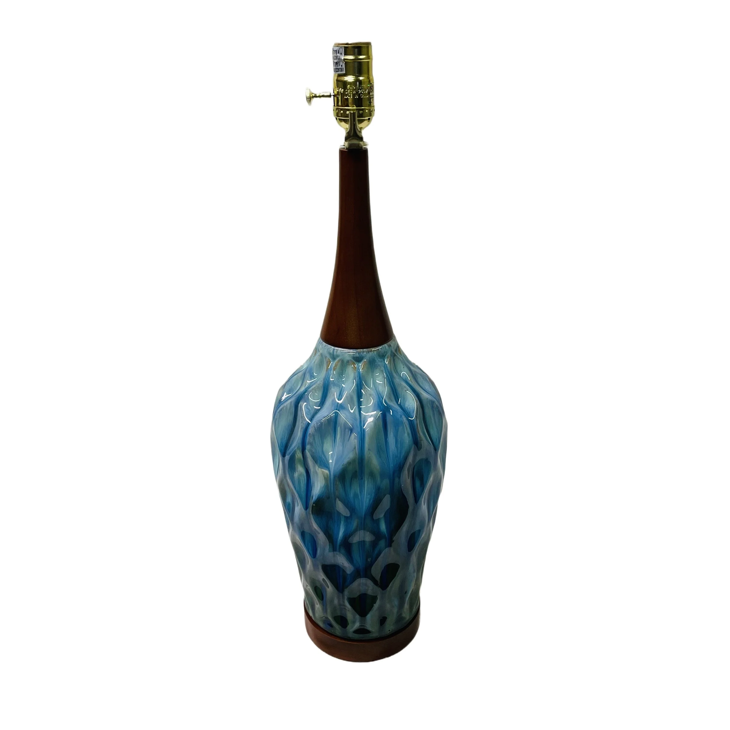 Turquoise Ceramic Lamp (2)