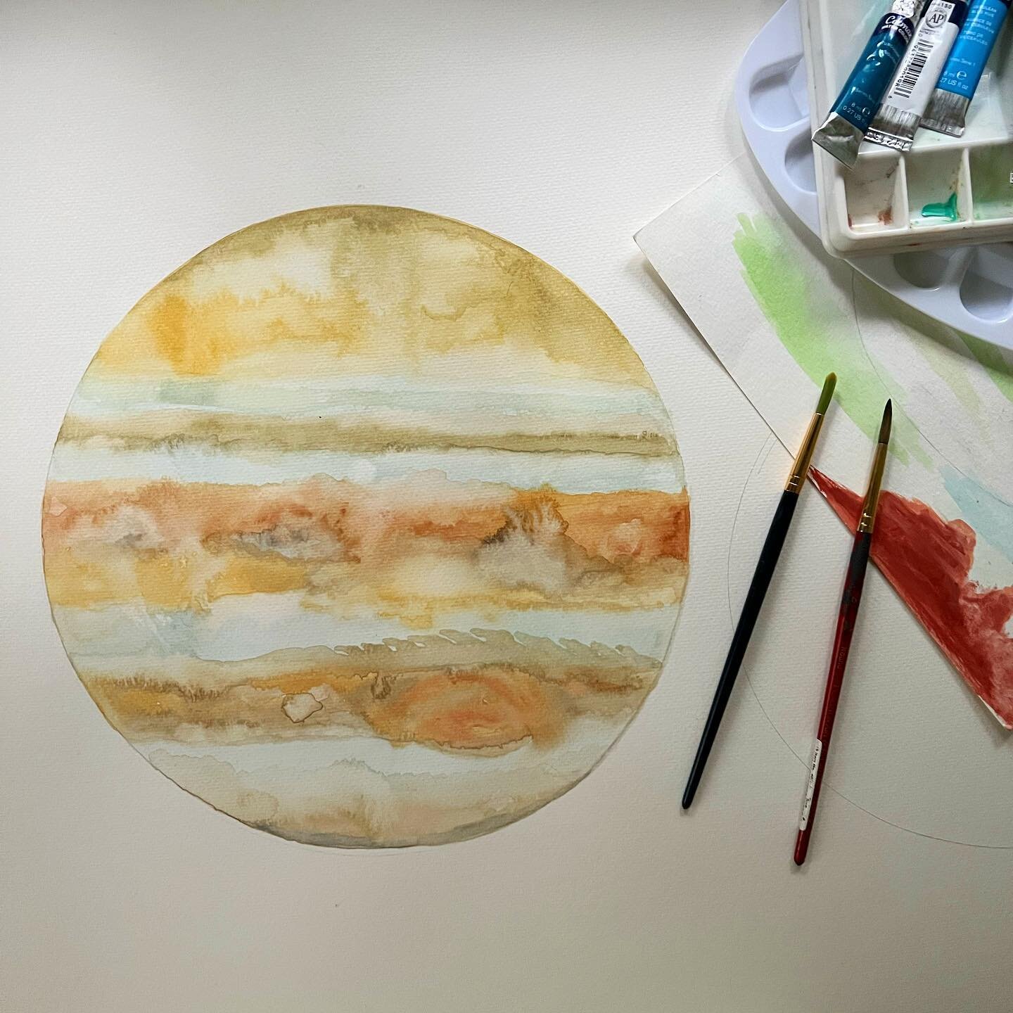 Jupiter 🌿

I am in a near constant state of push/pull with art.

It is always at the edges of my consciousness, beckoning to my heart. 

Jupiter is pulling some color out of me - my reminder to expand into that which brings me joy.

I hope that I fi