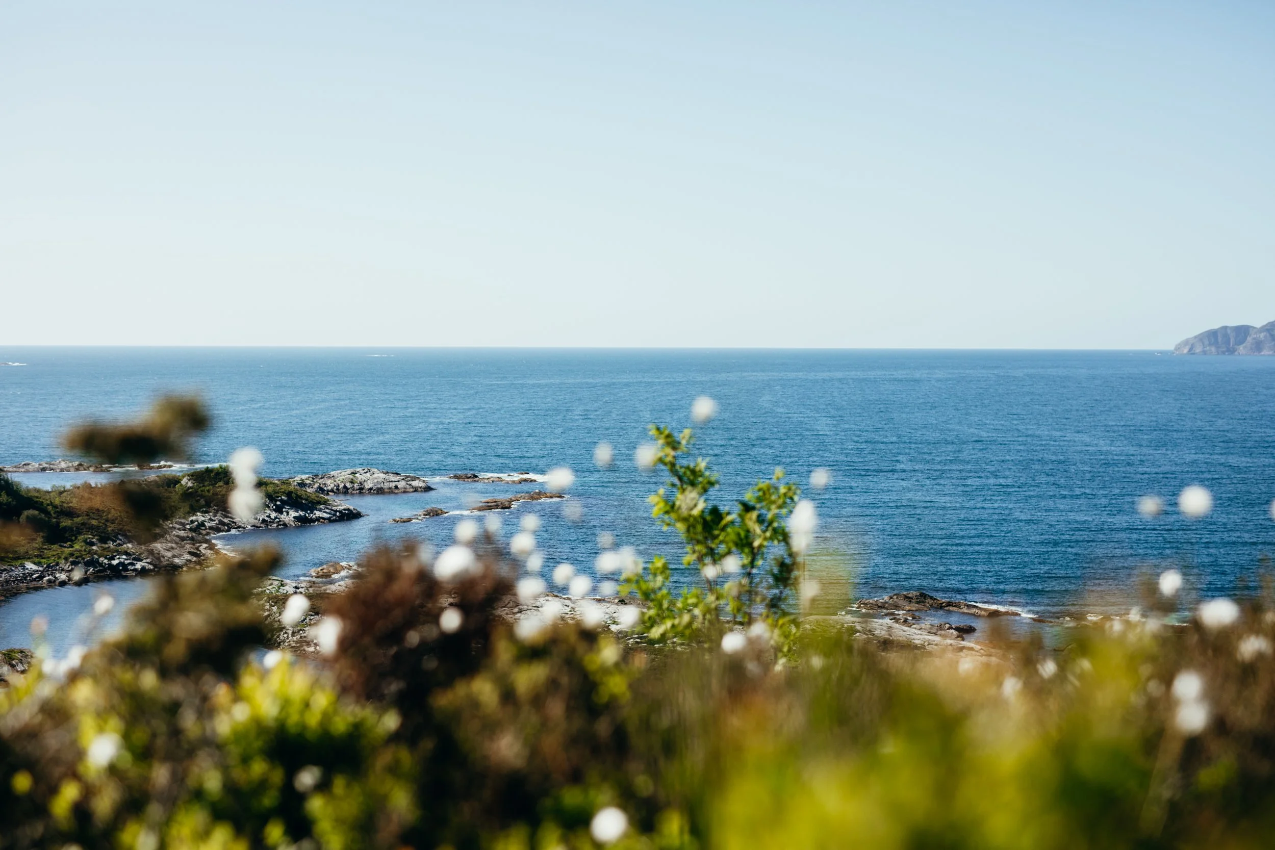 Utsikt fra Silda ut mot havet
