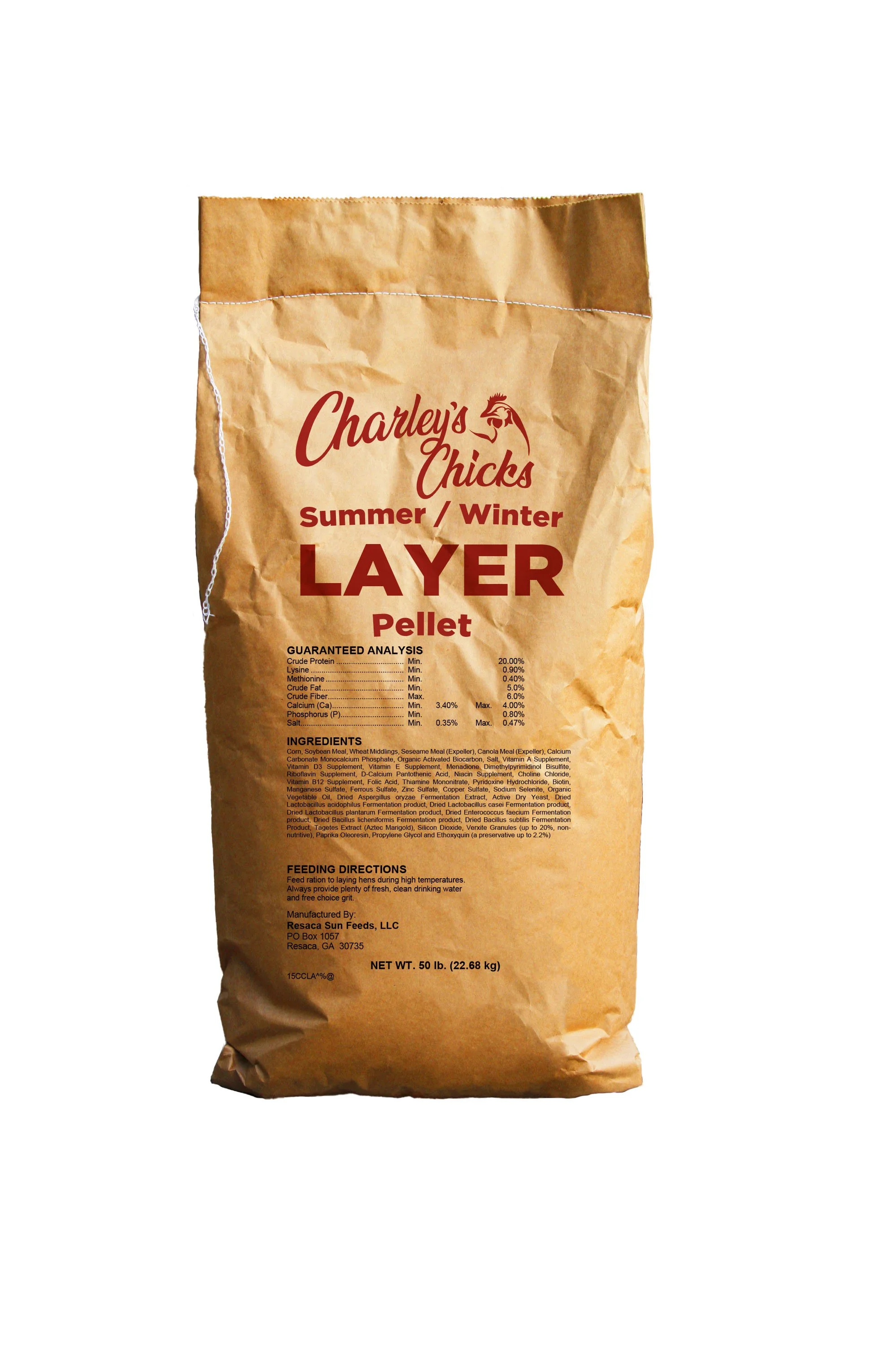 50lbs - NonGMO 18% Summer Layer Pellet