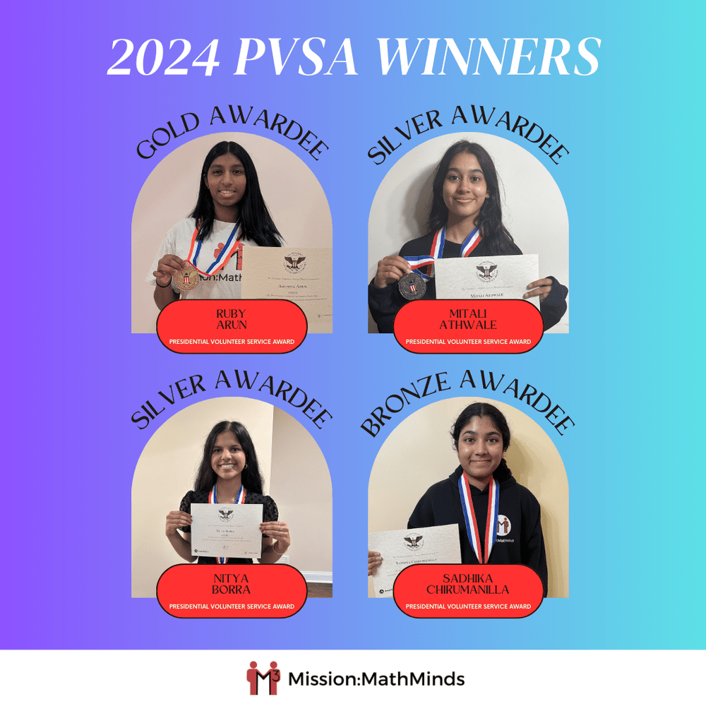 Pvsa Ribbon Mission:MathMinds Celebrates 2024 Presidential Volunteer Service Award ...