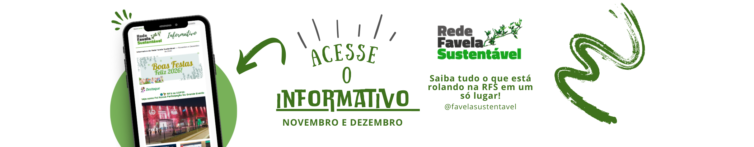 Informativo da Rede Favela Sustentável - Novembro e Dezembro de 2025 