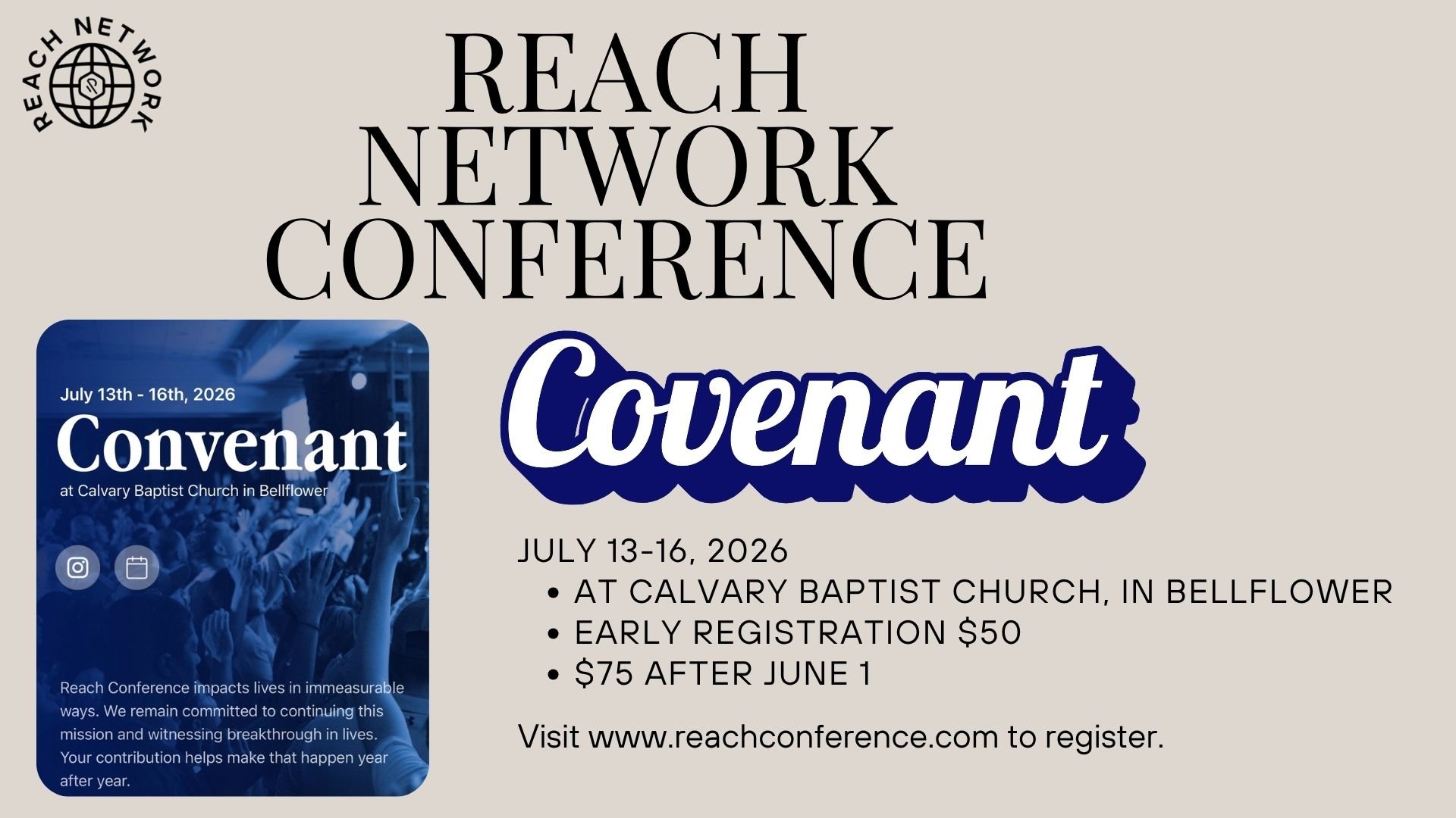 Reach Network Conference: Covenant