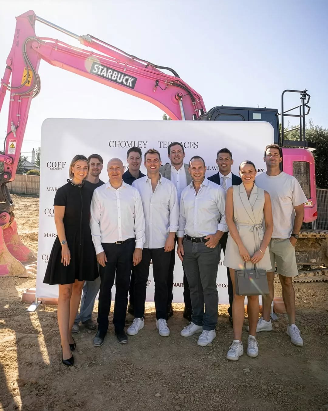 A big step forward for Chomley Terraces. Breaking ground marks the start of something special. We&rsquo;re grateful to our team and purchasers for sharing in the day.

&mdash;

Developer: @coffproperty
Capital Partner: @monarkpropertypartners
Archite