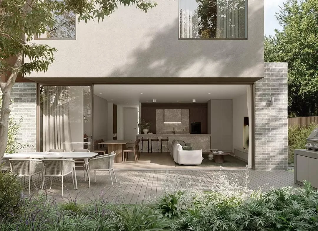 Sandham Place provides lush greenery, curated landscaping and warm timber decking that seamlessly extend the living spaces outdoors.

With over 1,500 plants across 29 species, these homes invite effortless entertaining and quiet retreat, offering eac