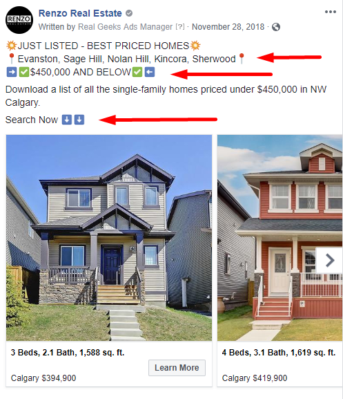 real estate seller ads